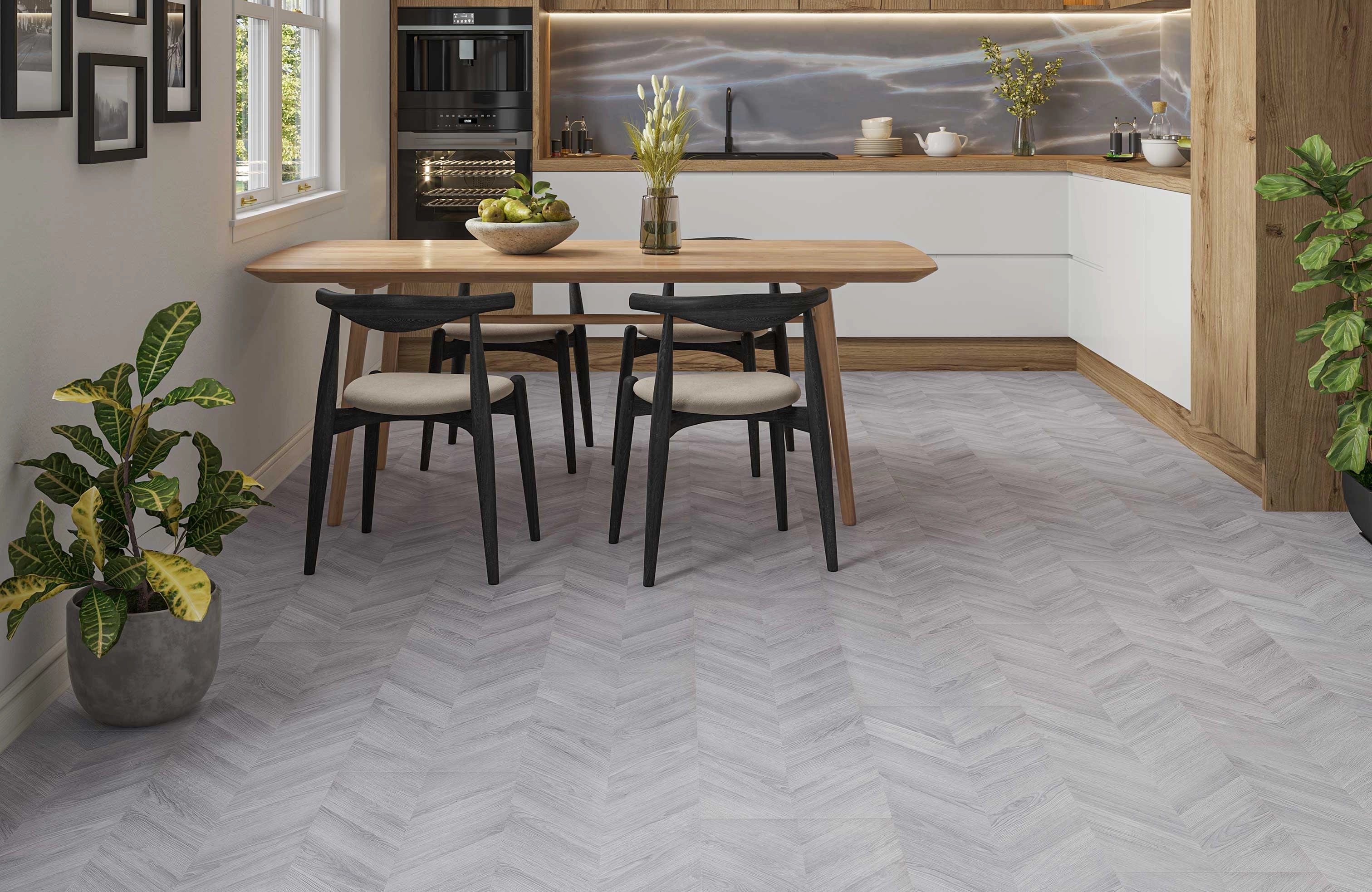 AGT 8mm Velmont Oak Chevron Laminate Flooring - Image 3