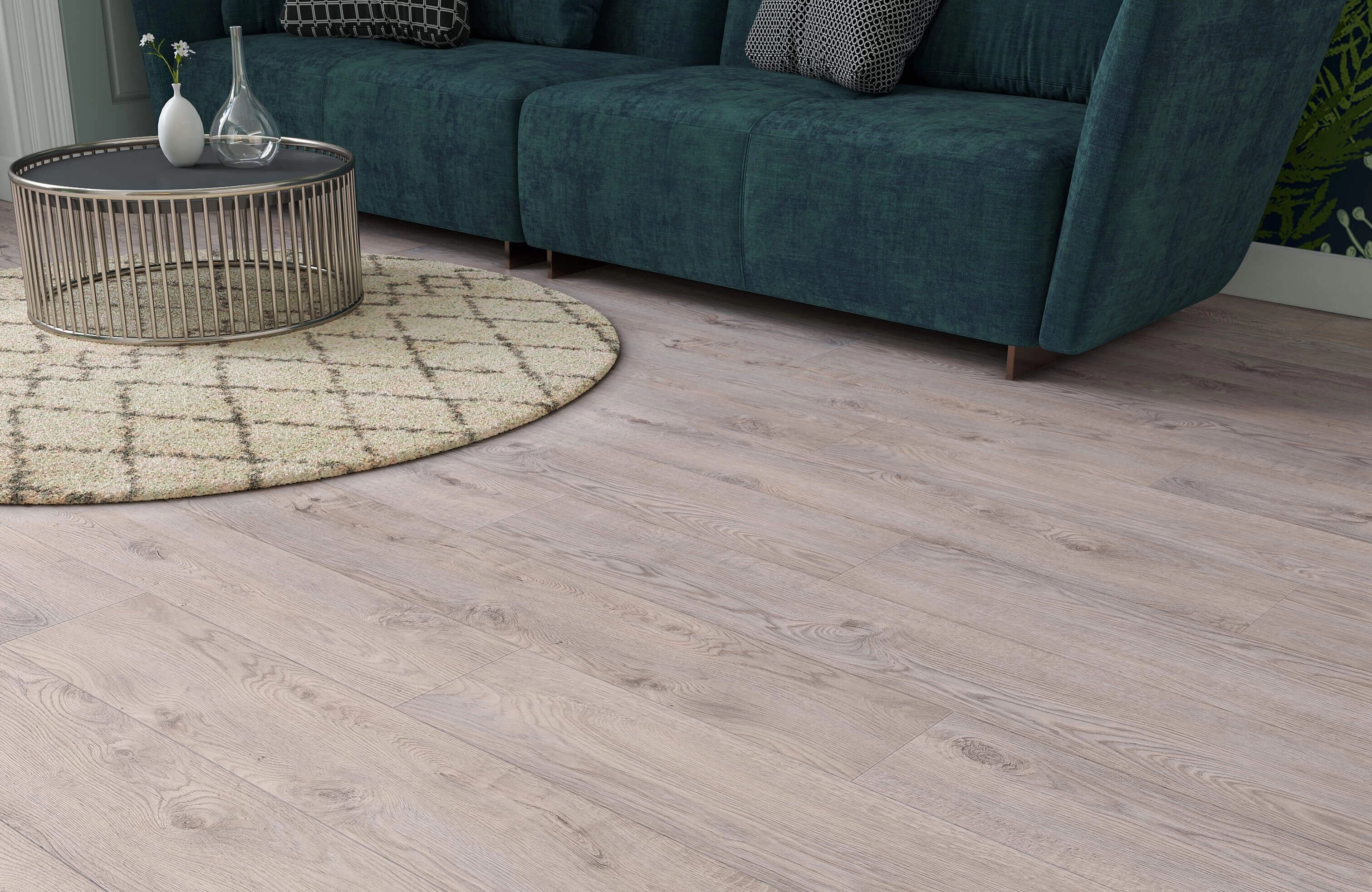 Cool Beige Oak AGT Effect 12mm Laminate Flooring Thalen - Image 6