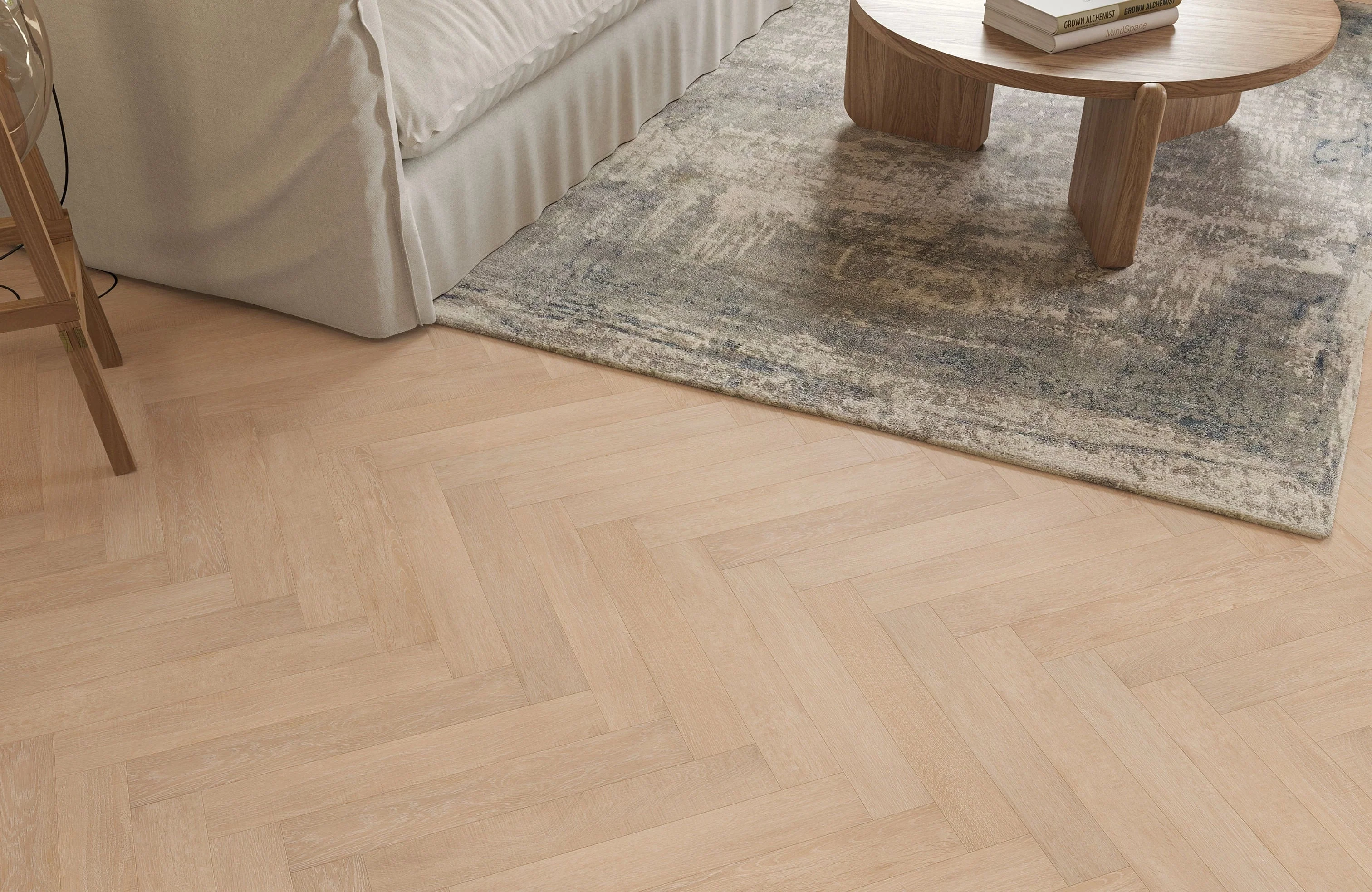 Alba Mistwood Oak Herringbone Waterproof Glue Down LVT - Image 6