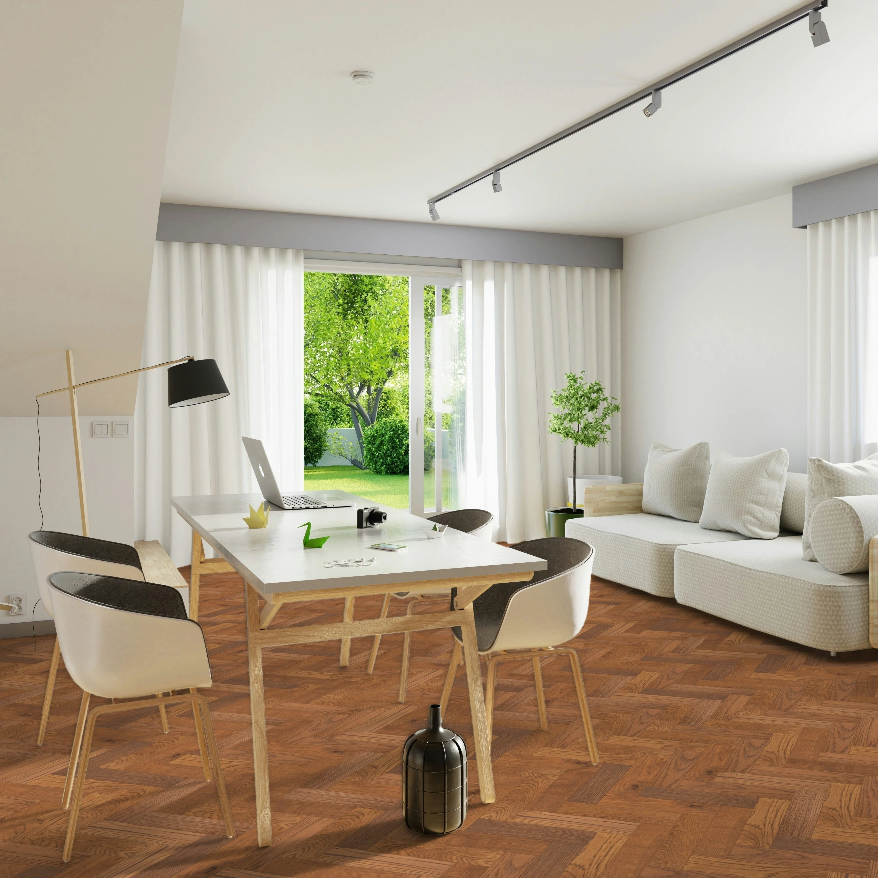 Verona Amberwood Herringbone Oak Engineered Wood Flooring - Image 7