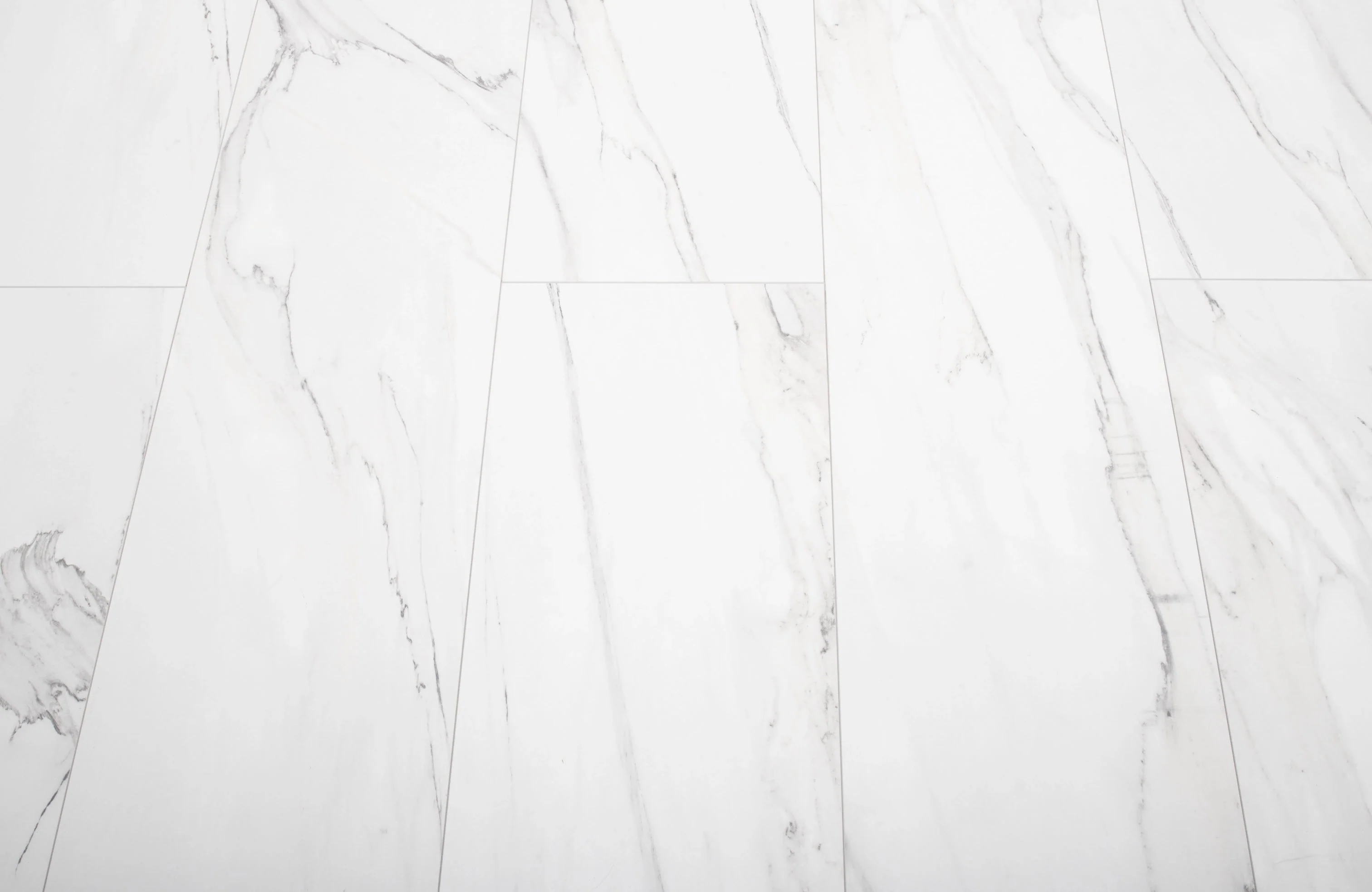 Carrara White Marble Tile Laminate Flooring - Image 4