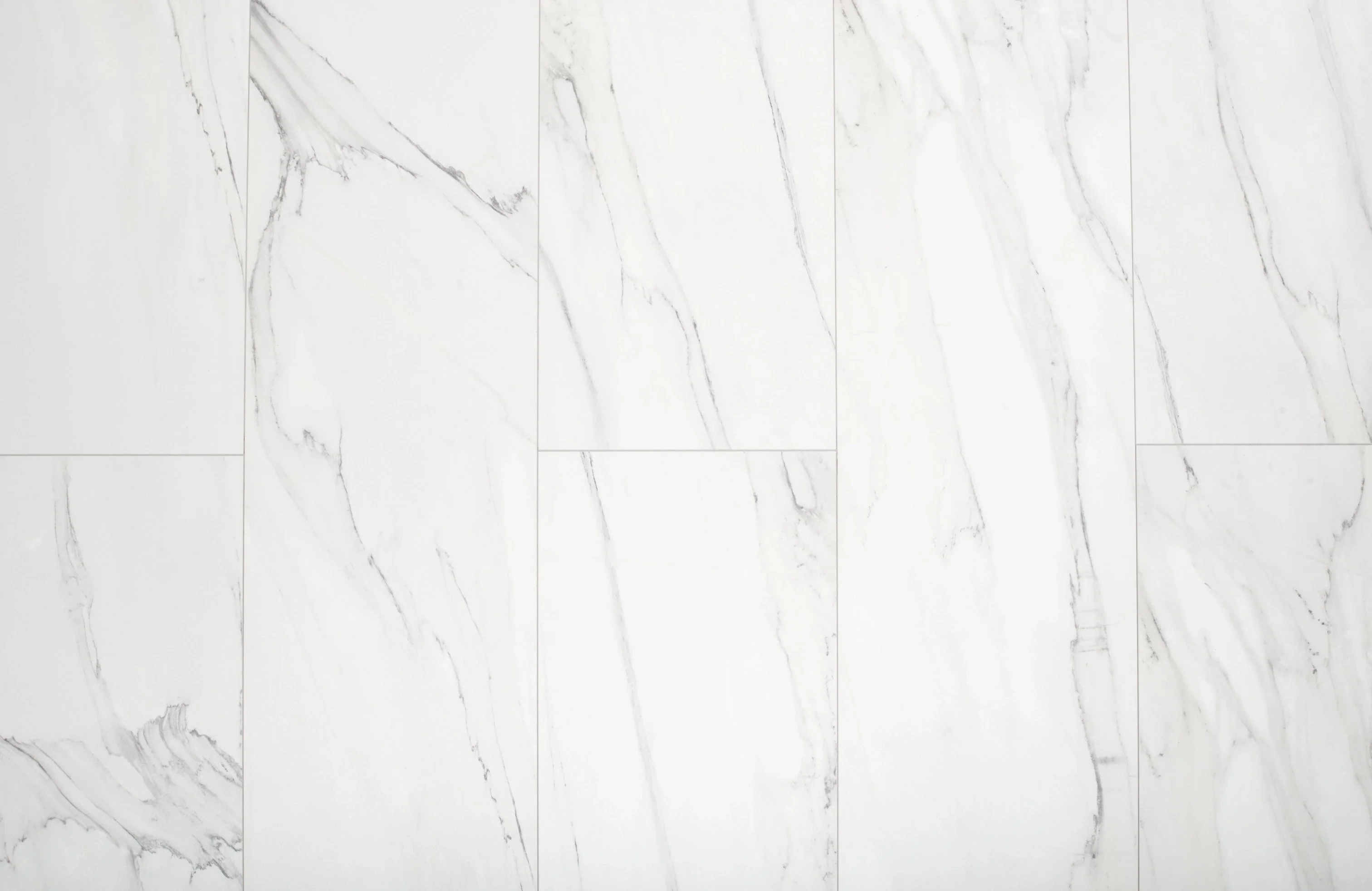 Carrara White Marble Tile Laminate Flooring - Image 6