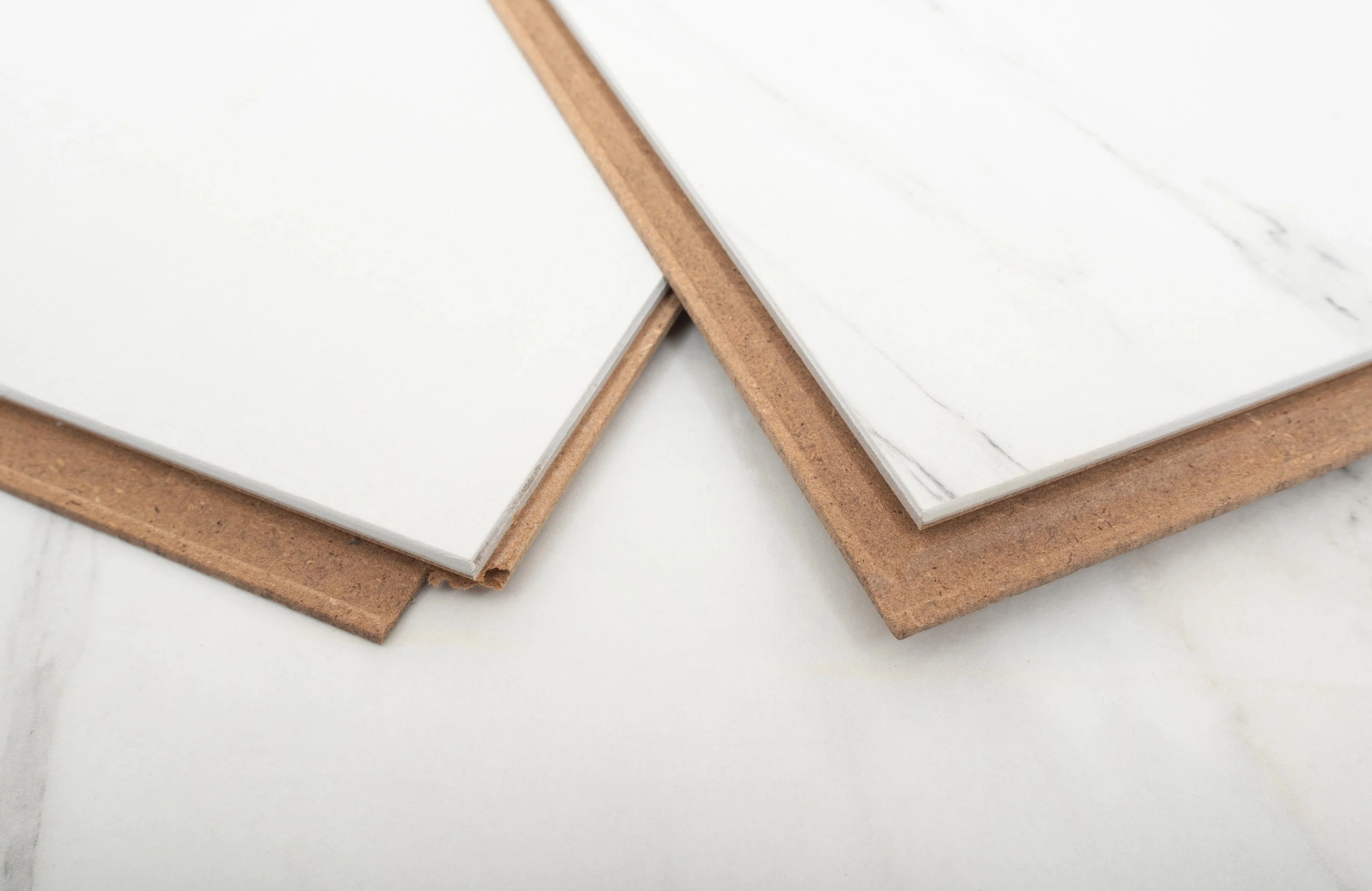 Carrara White Marble Tile Laminate Flooring - Image 7