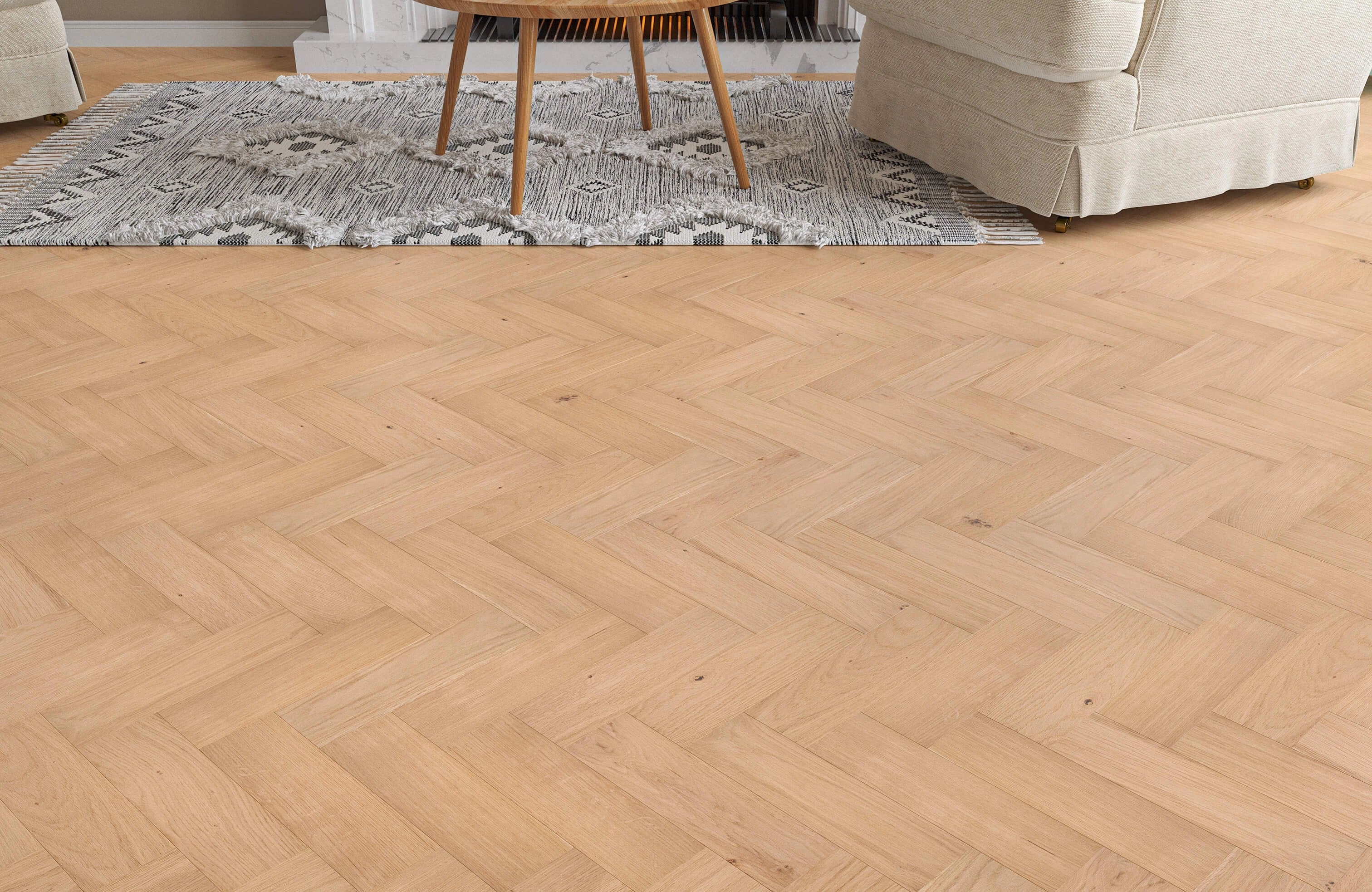 Dartmoor Oak Oiled Herringbone Engineered Wood Flooring - Image 3