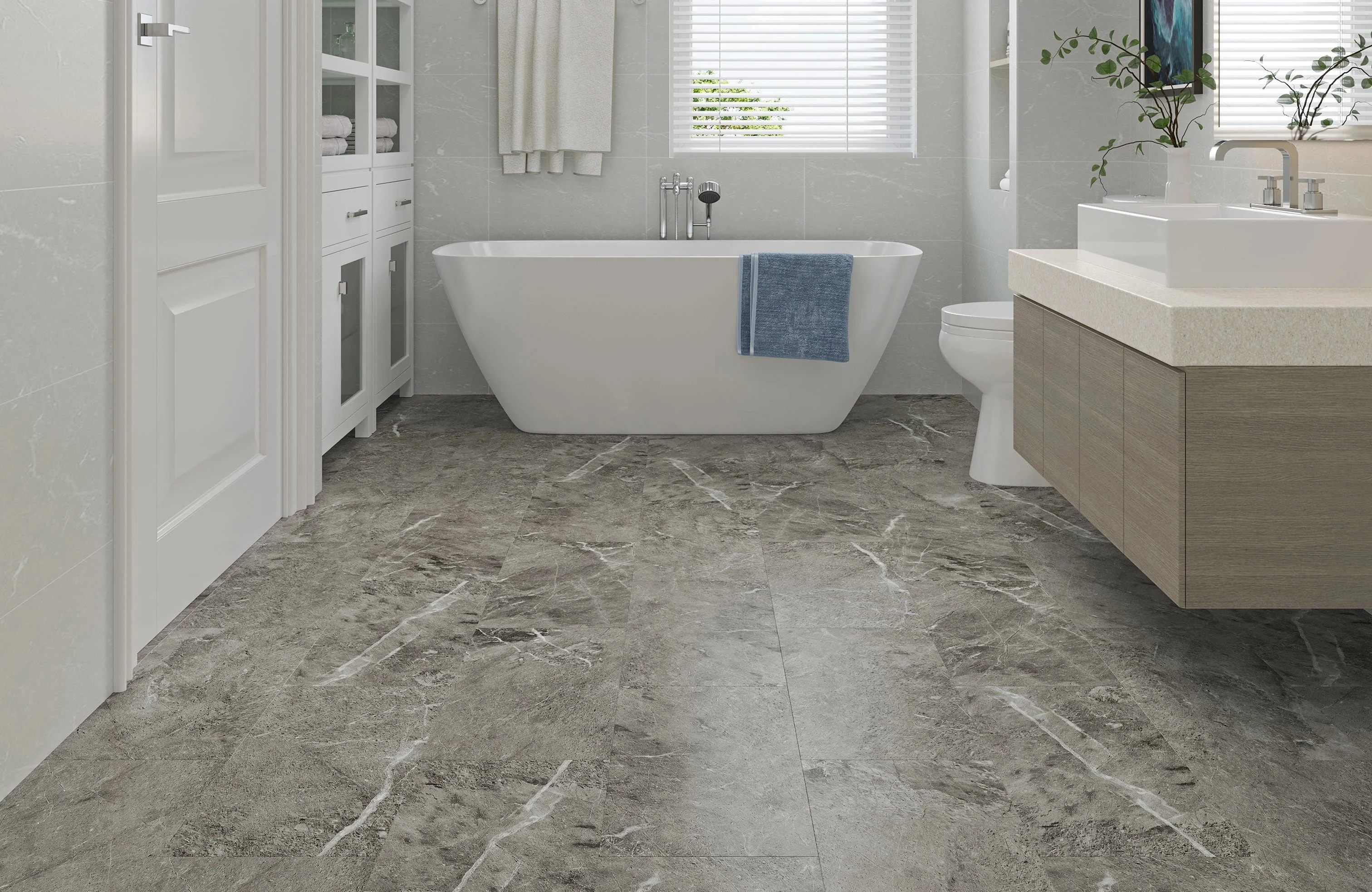 Endura Albany 6.5mm SPC Rigid Core Luxury Vinyl Tile LVT Click Flooring - Image 3