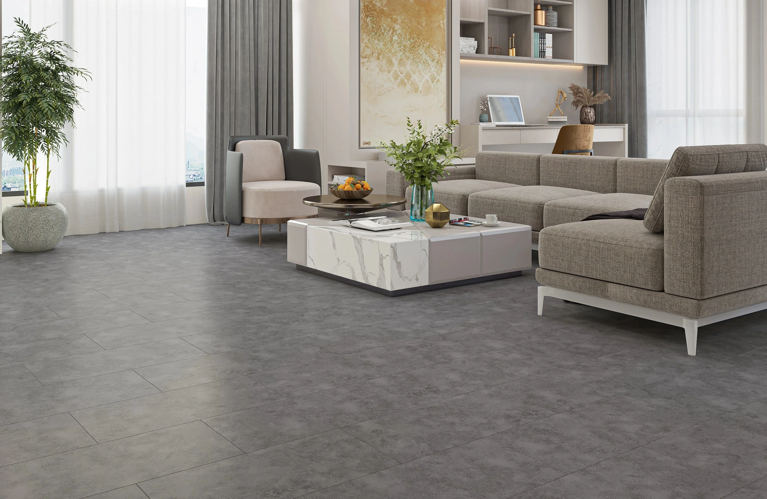 Endura Elgin 6.5mm SPC Rigid Core Luxury Vinyl Tile LVT Click Flooring - Image 3