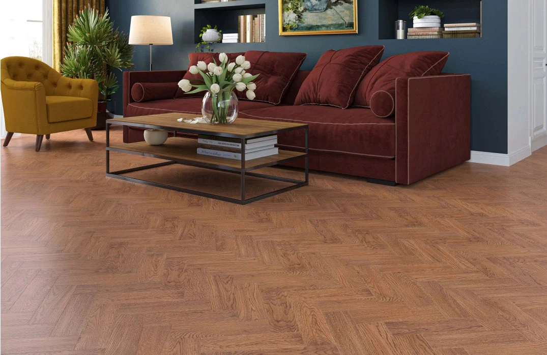 Farnham Oak Herringbone 14mm Engineered Wood Flooring - Image 5