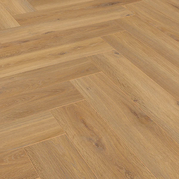 Forenzo Crestwood Oak Herringbone Laminate Flooring - Image 3