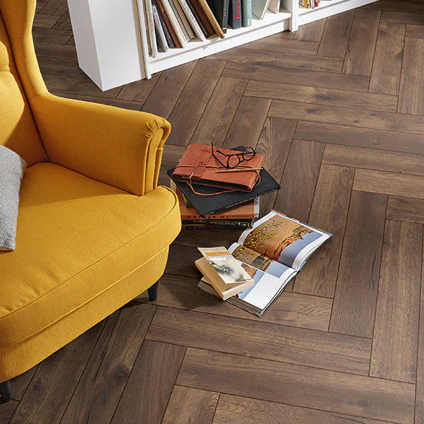Forenzo Crownwood Oak Wide Herringbone Laminate Flooring - Image 3