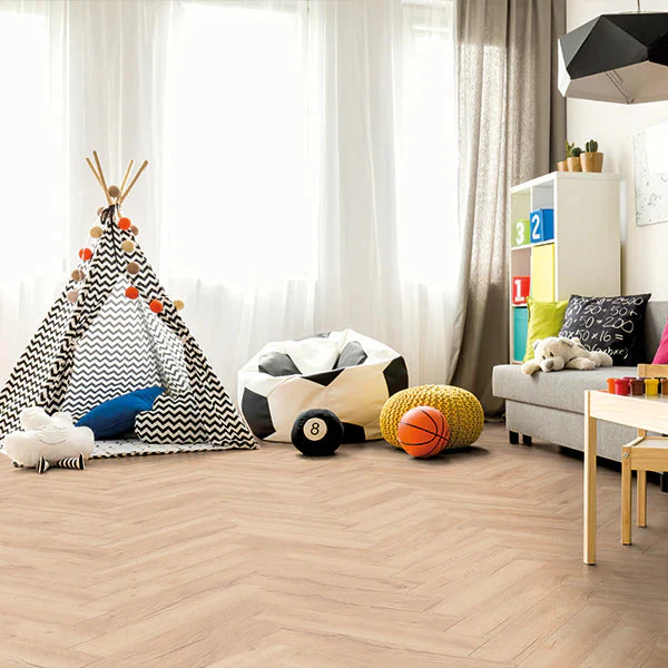 Forenzo 8mm Imperial Oak wide  Herringbone Laminate Flooring - Image 4