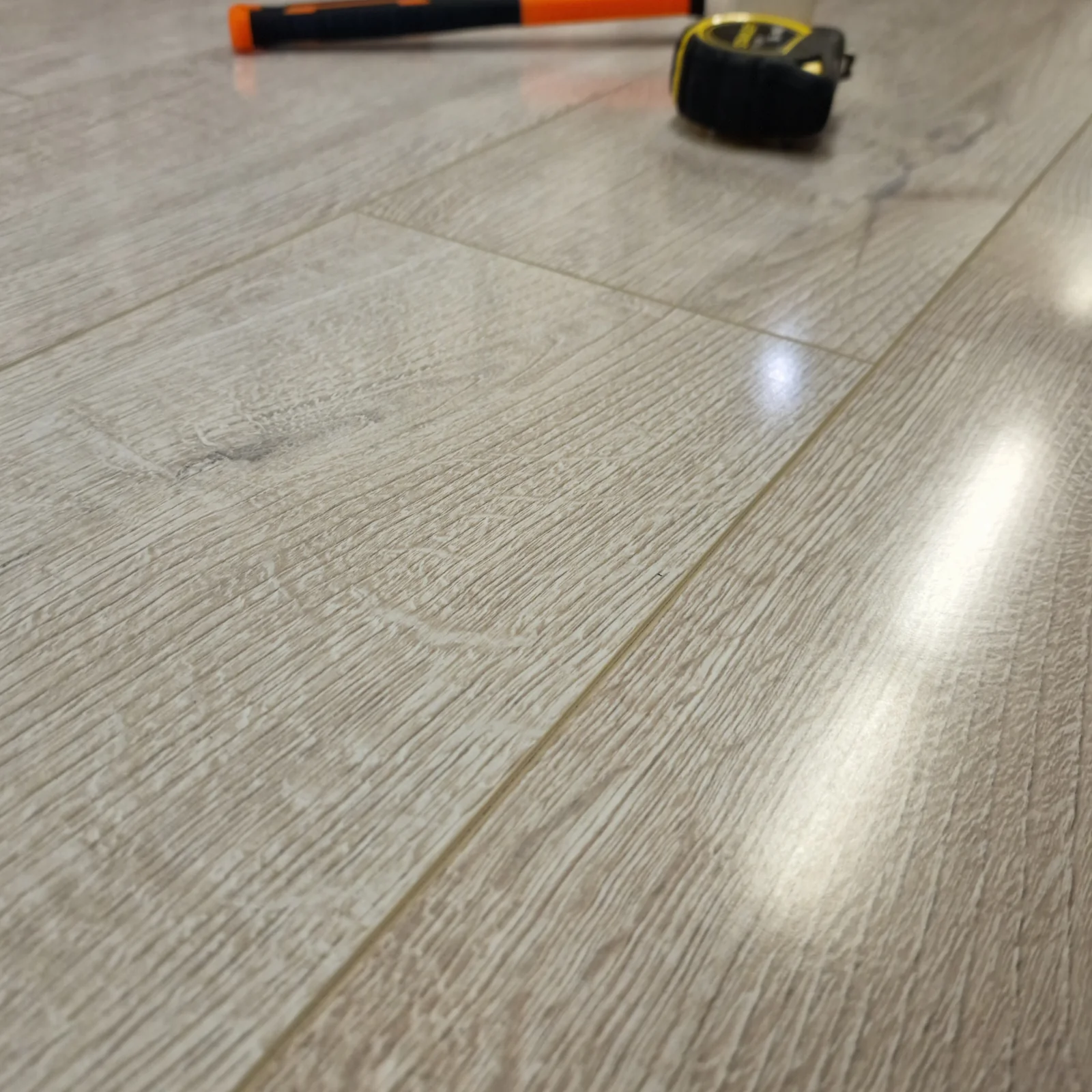 High Gloss Silver Laminate Flooring - Image 13