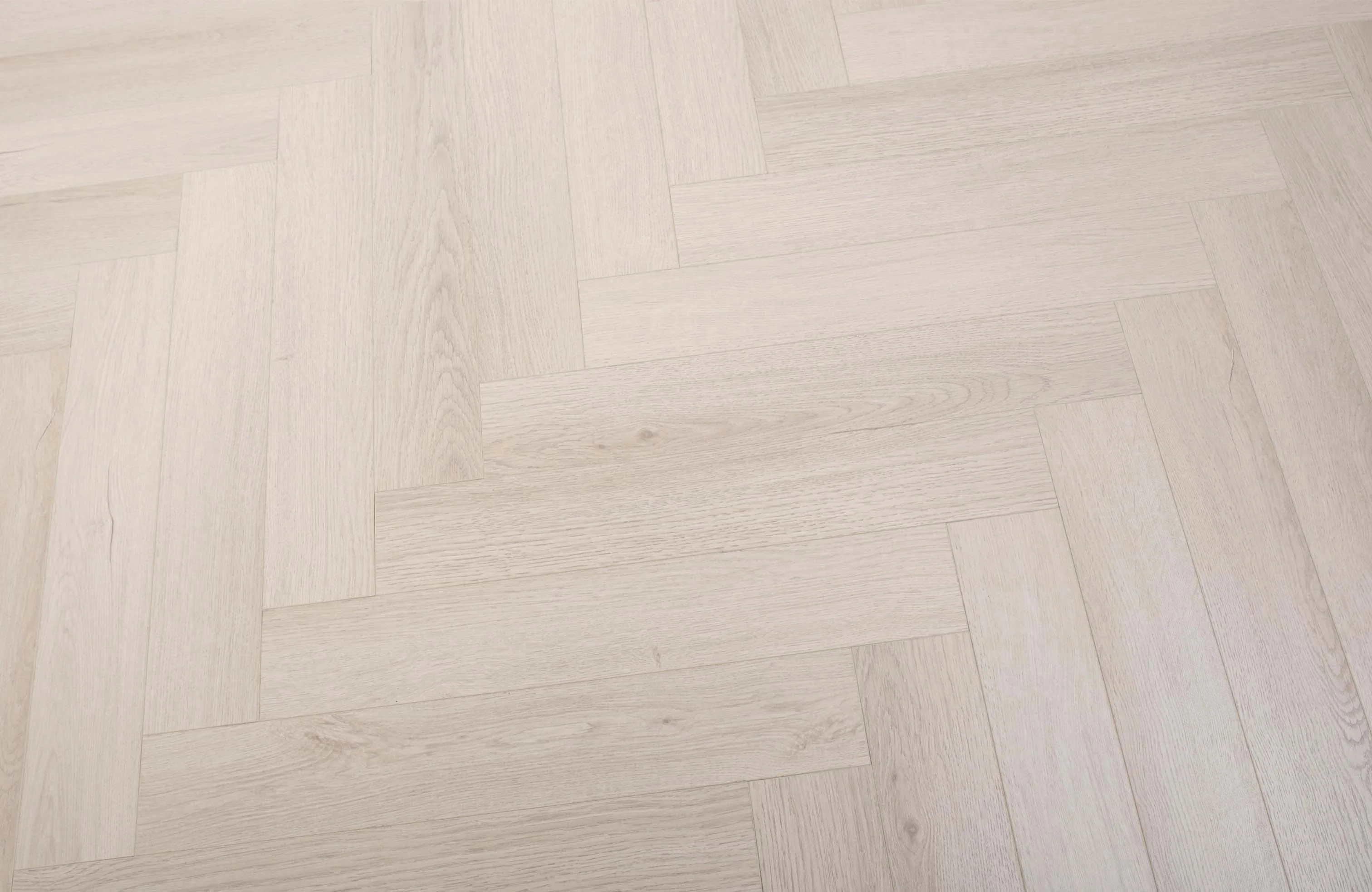Greige 12mm Ashford Oak Herringbone Laminate Flooring - Image 3