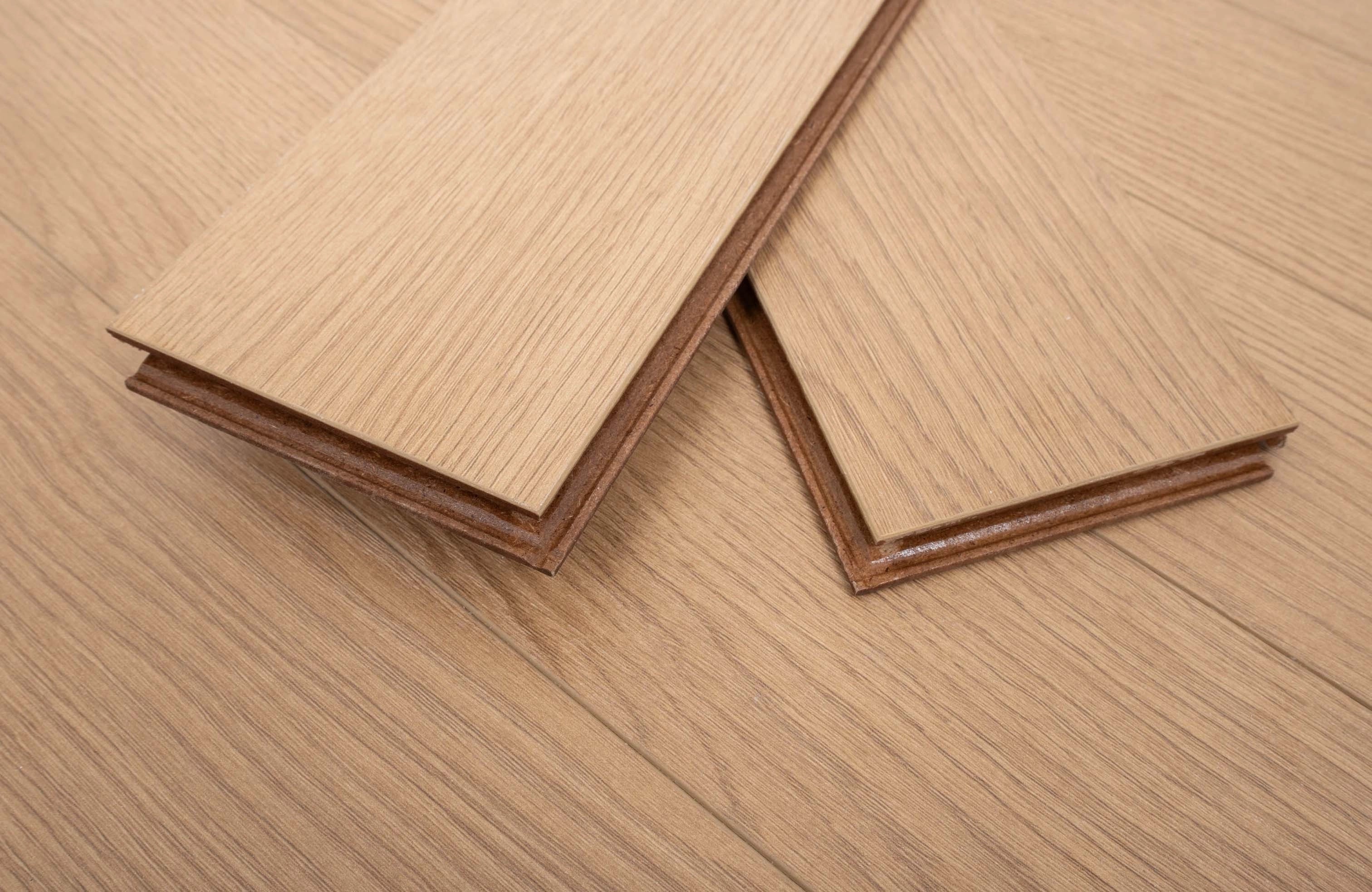 Natural Oak 12mm Hartington Oak Herringbone Laminate Flooring - Image 5