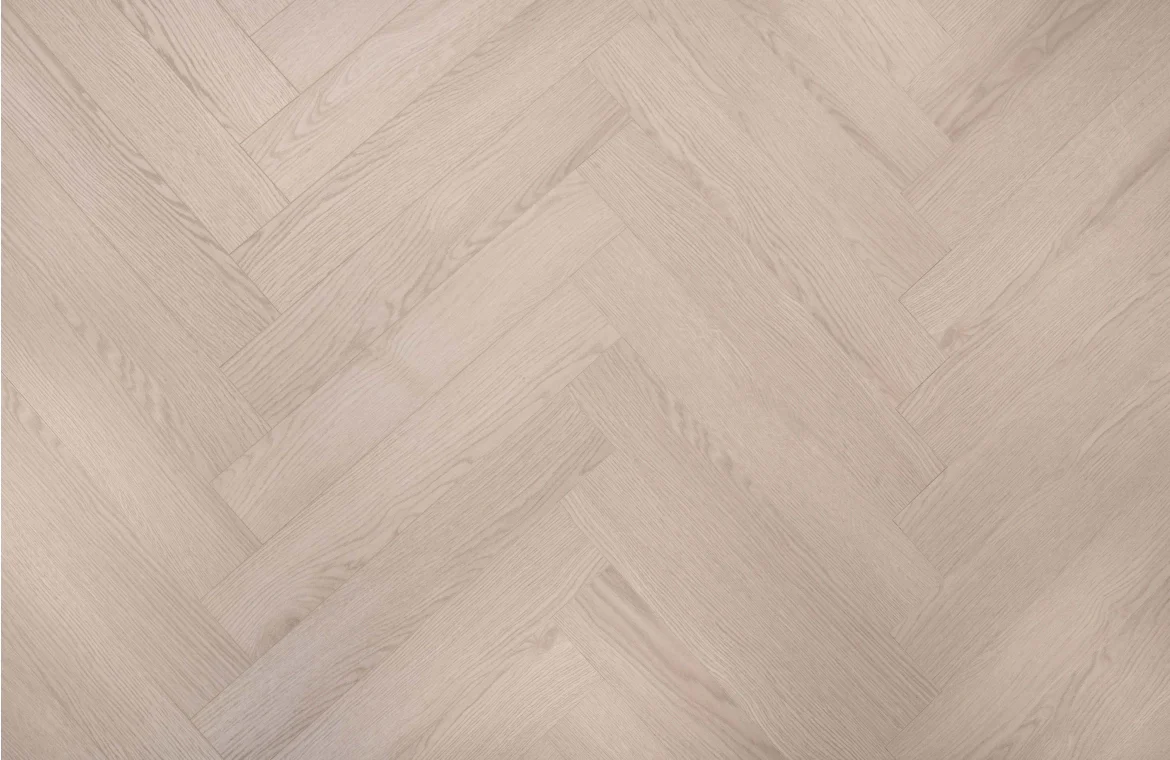 Beige 12mm Whitford Oak Herringbone Laminate Flooring - Image 3
