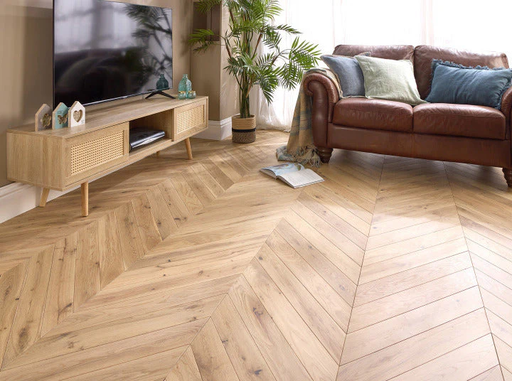 Lumen Stonewood Chevron 15mm Engineered Wood Flooring - Image 3
