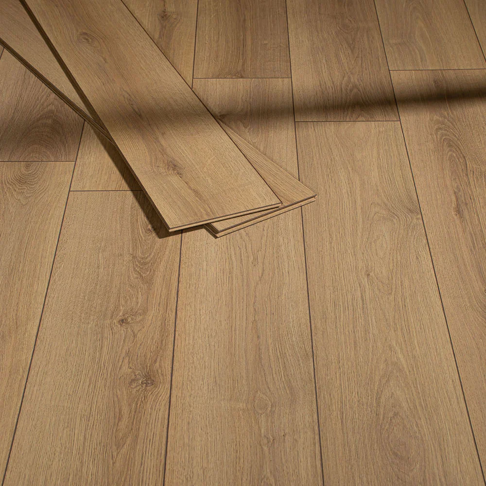 Natural Oak 12mm Waterproof Laminate Flooring - Image 11