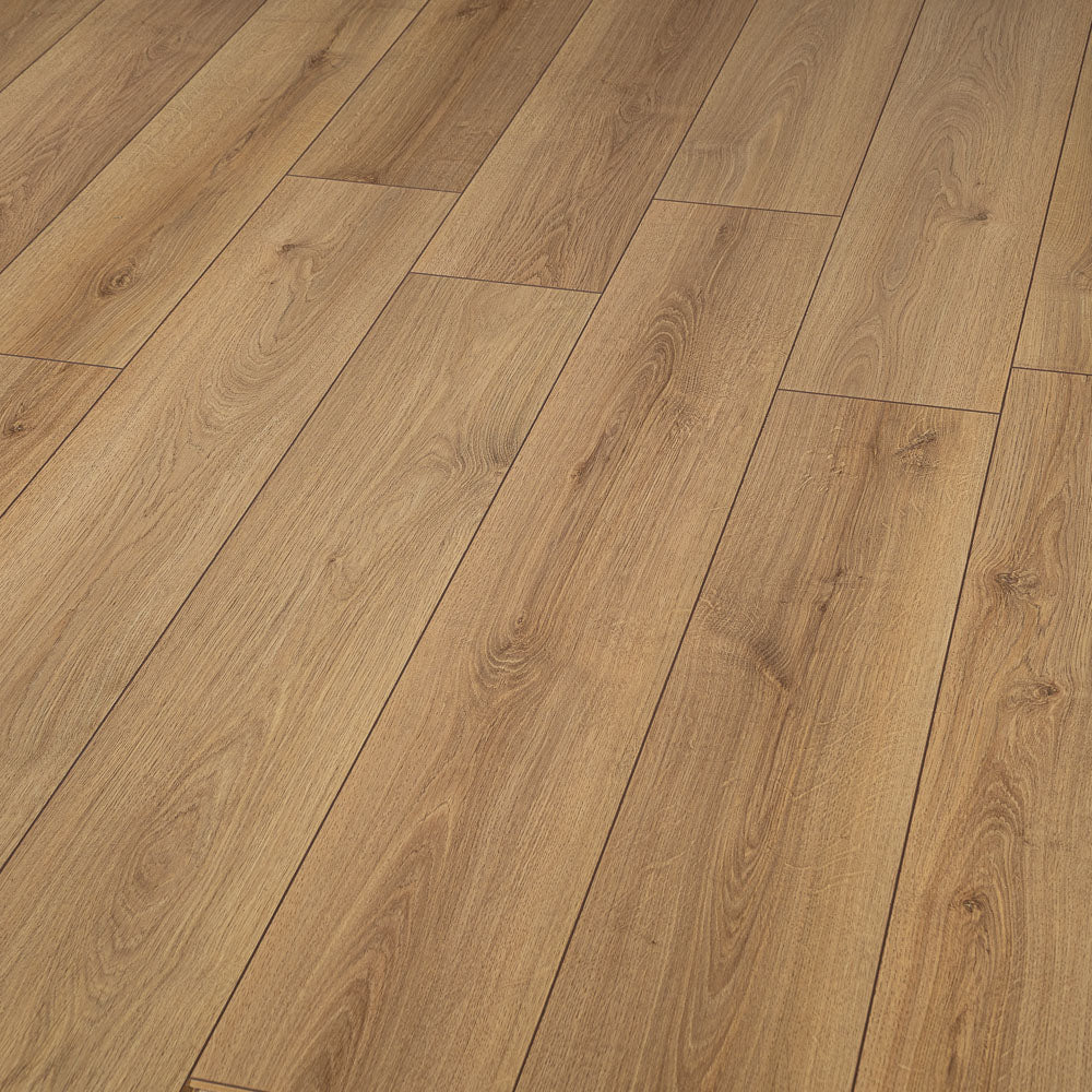 Natural Oak 12mm Waterproof Laminate Flooring - Image 4