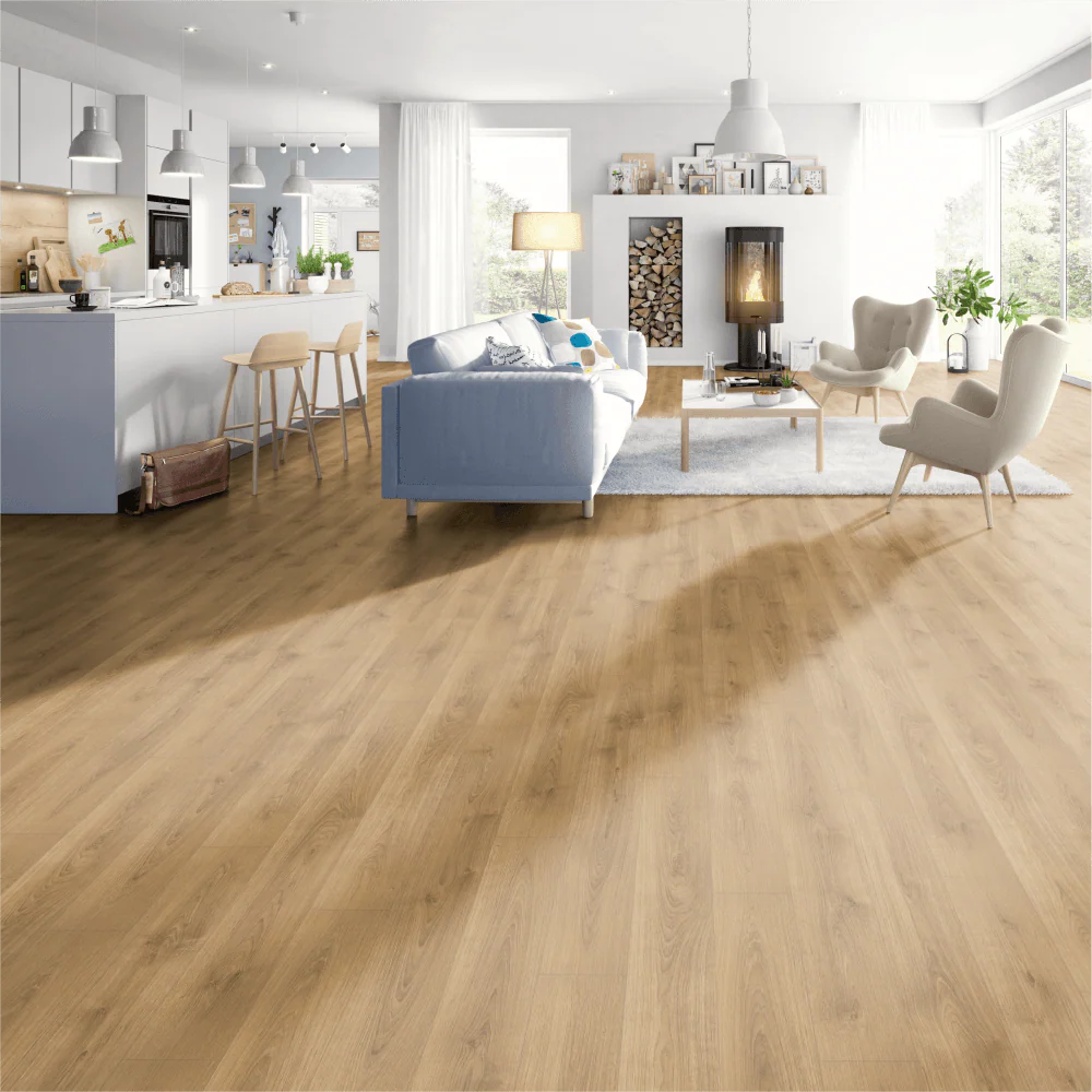 Natural Oak 12mm Waterproof Laminate Flooring - Image 6