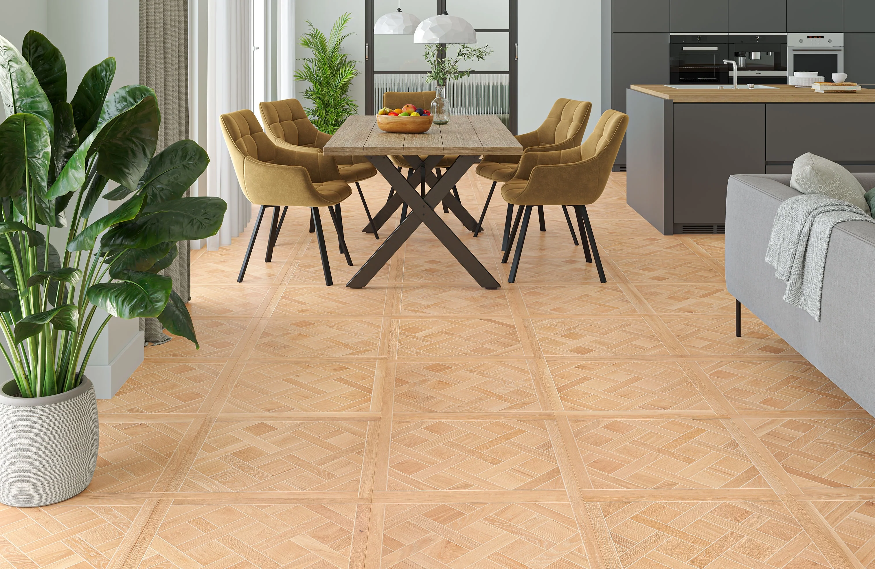 Premium Crown Oak 14mm Versailles Engineered Wood Flooring - Image 2