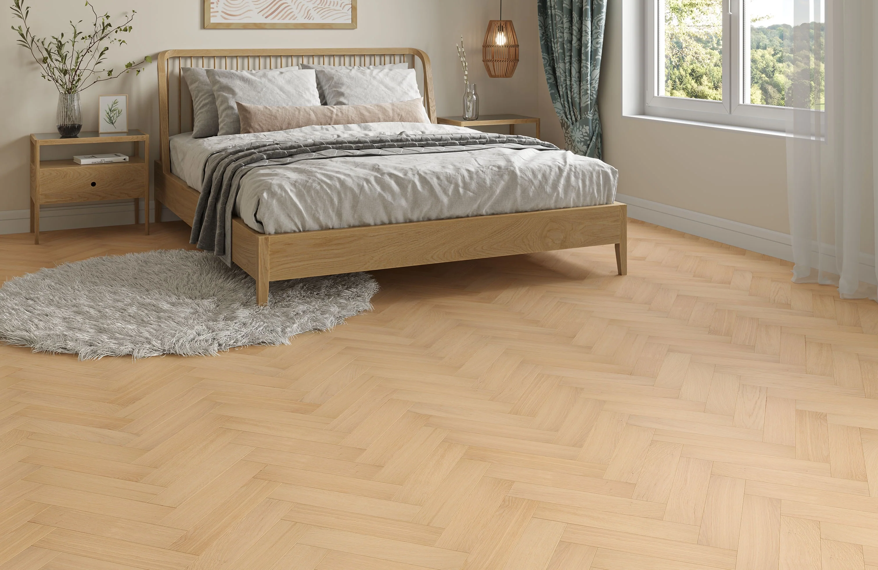 PrimeLine Norwyn Oak 20mm Herringbone Engineered Wood Flooring - Image 4
