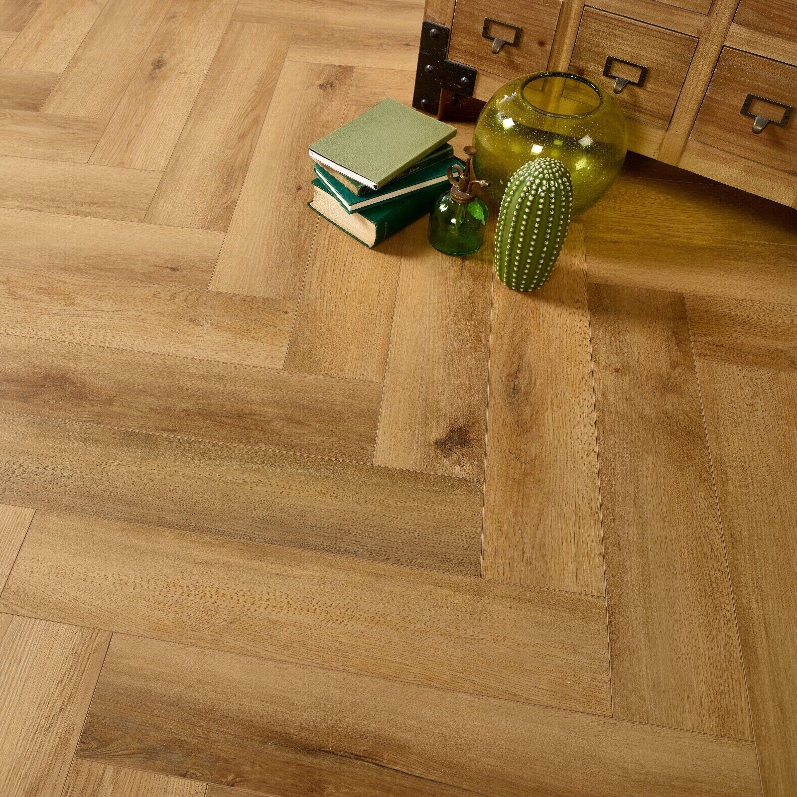 Regalia Galaxy Oak 6mm Herringbone LVT Rigid Core Click Luxury Vinyl Tile Flooring - Image 3