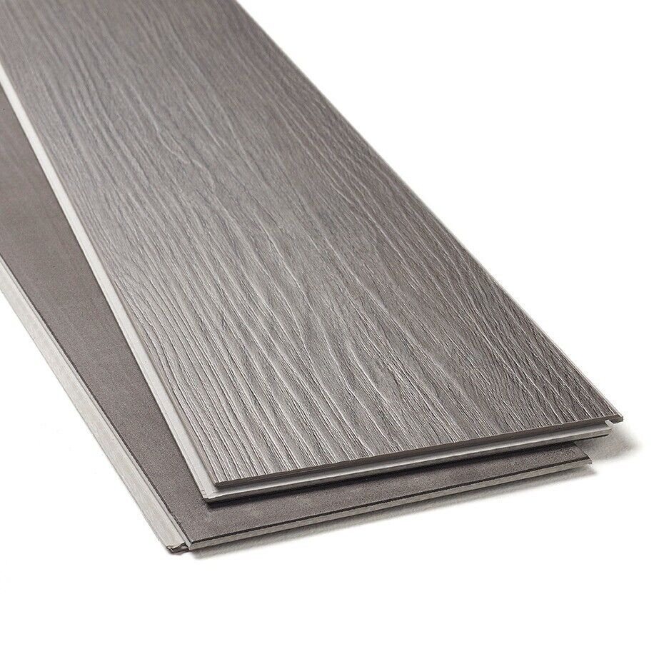 Regalia Obsidian Grey 6mm Herringbone LVT Rigid Core Click Luxury Vinyl Tile Flooring - Image 5