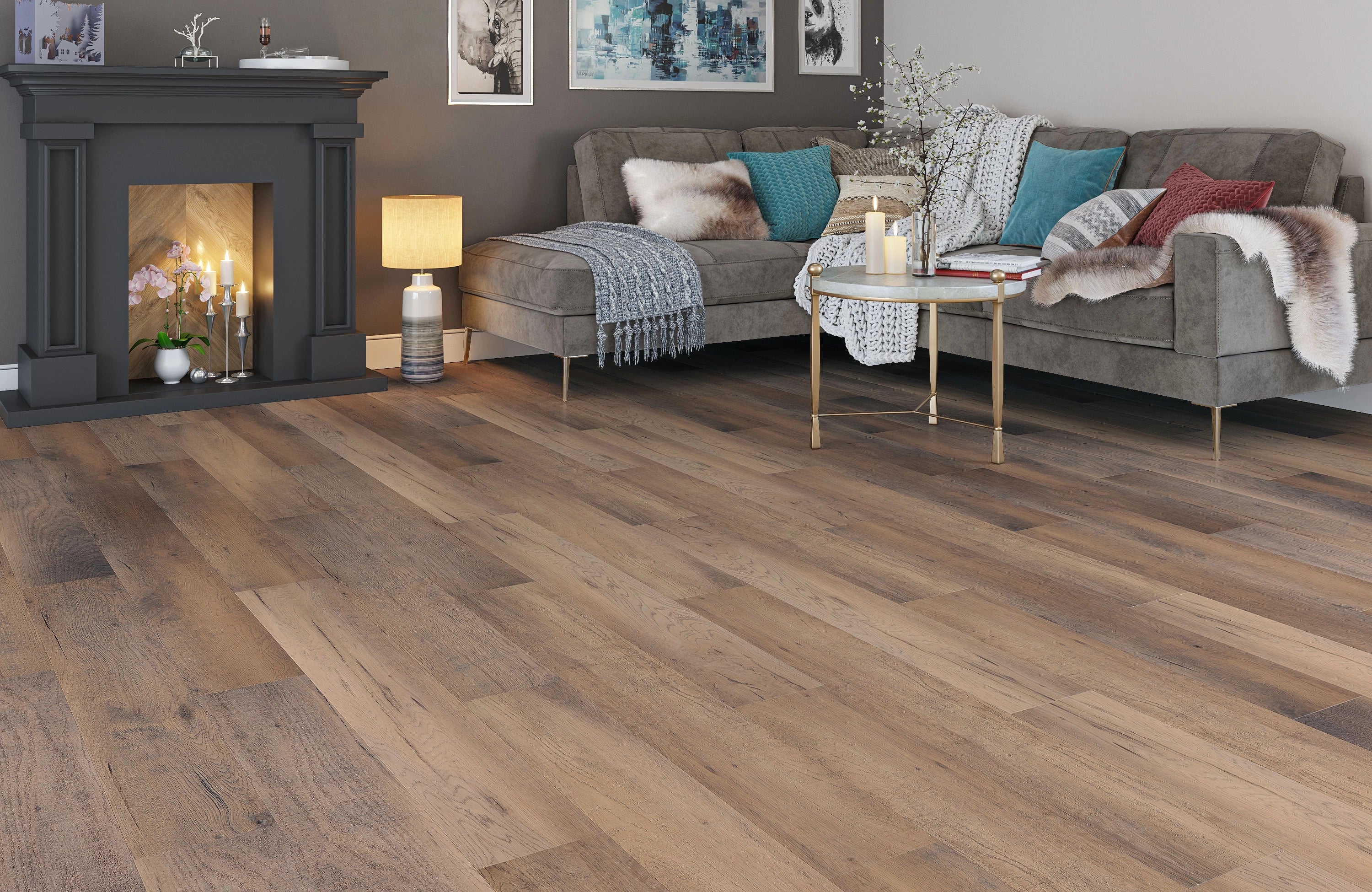 Regency Stafford Oak 6.5mm Straight Plank LVT Flooring SPC Rigid Core - Image 3