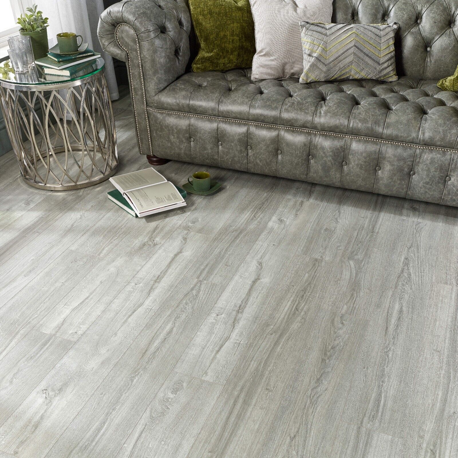 Sovereign Frost Oak 6mm Plank LVT Rigid Core SPC Click Luxury Vinyl Tile Flooring - Image 3