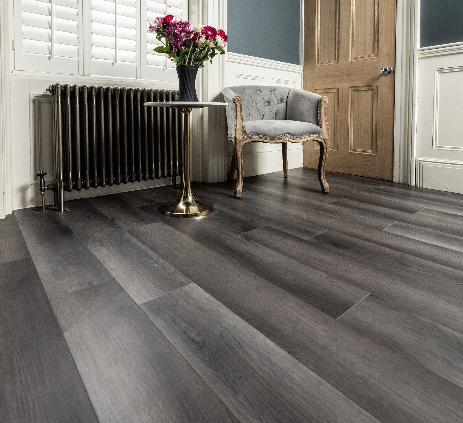 Sovereign Obsidian Grey 6mm Plank LVT Rigid Core SPC Click Luxury Vinyl Tile Flooring - Image 4
