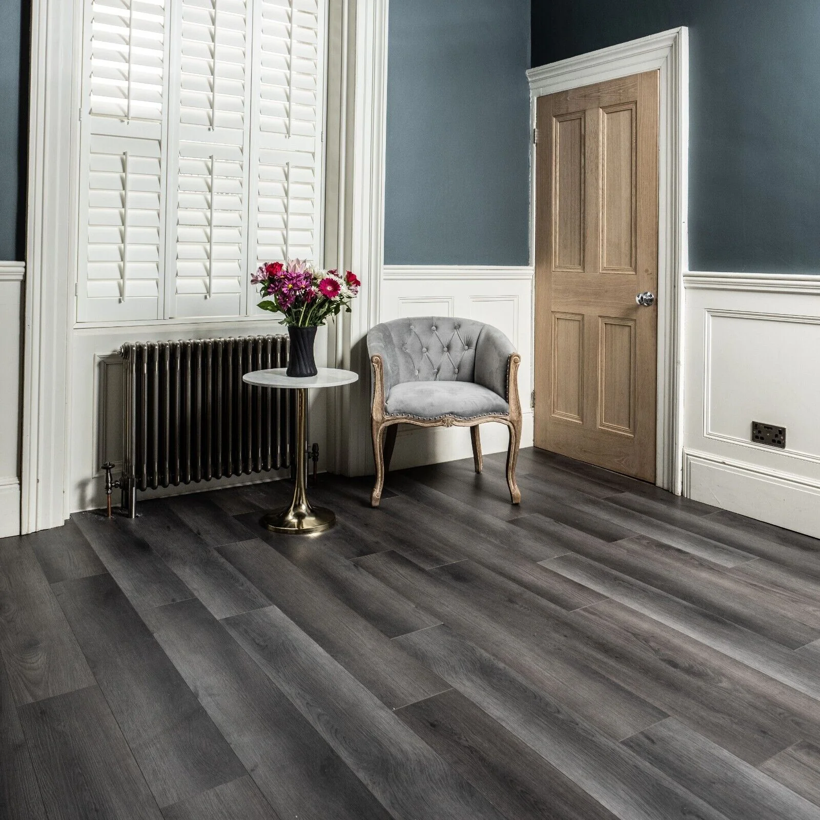 Sovereign Obsidian Grey 6mm Plank LVT Rigid Core SPC Click Luxury Vinyl Tile Flooring - Image 6