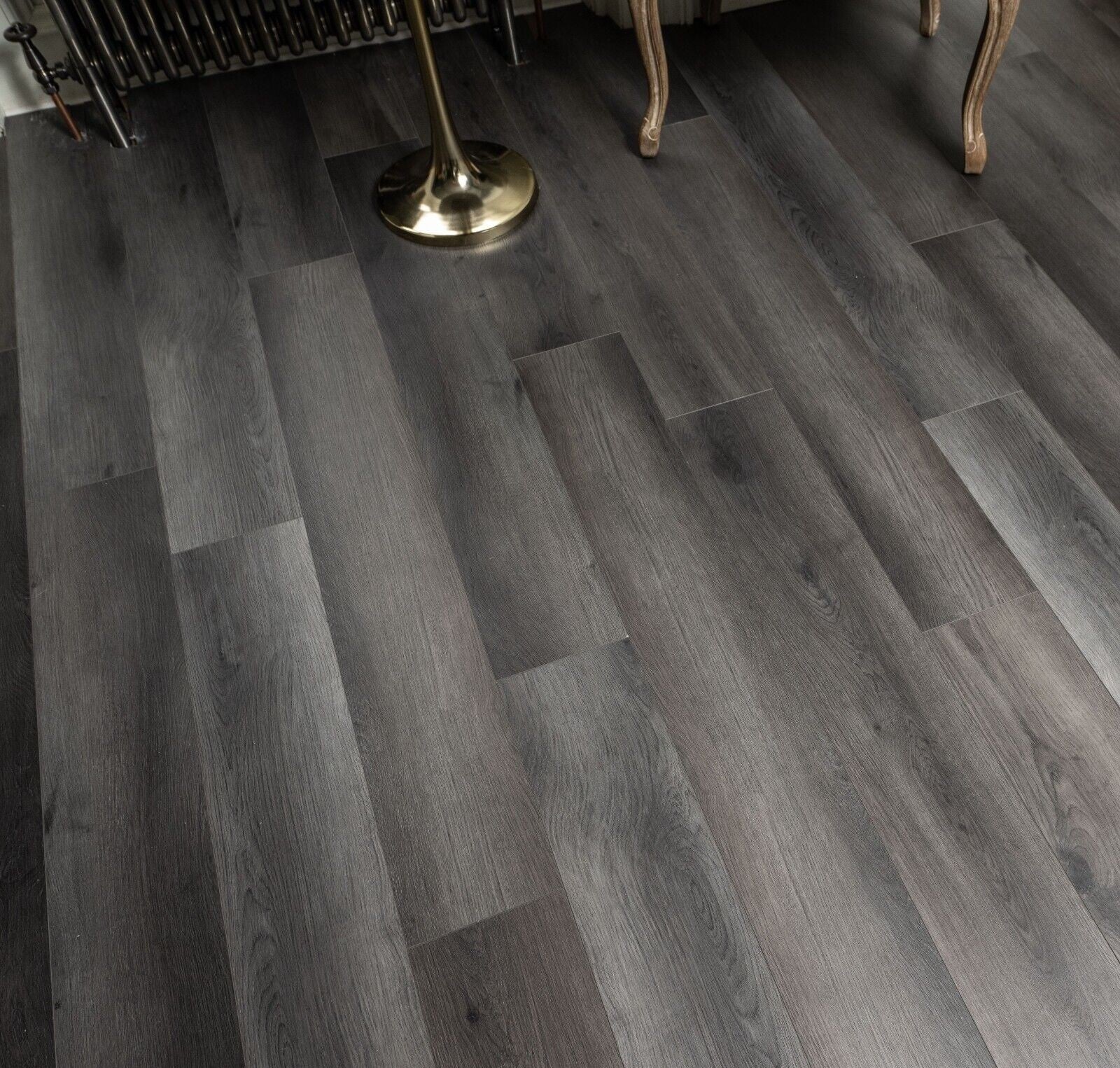 Sovereign Obsidian Grey 6mm Plank LVT Rigid Core SPC Click Luxury Vinyl Tile Flooring - Image 7
