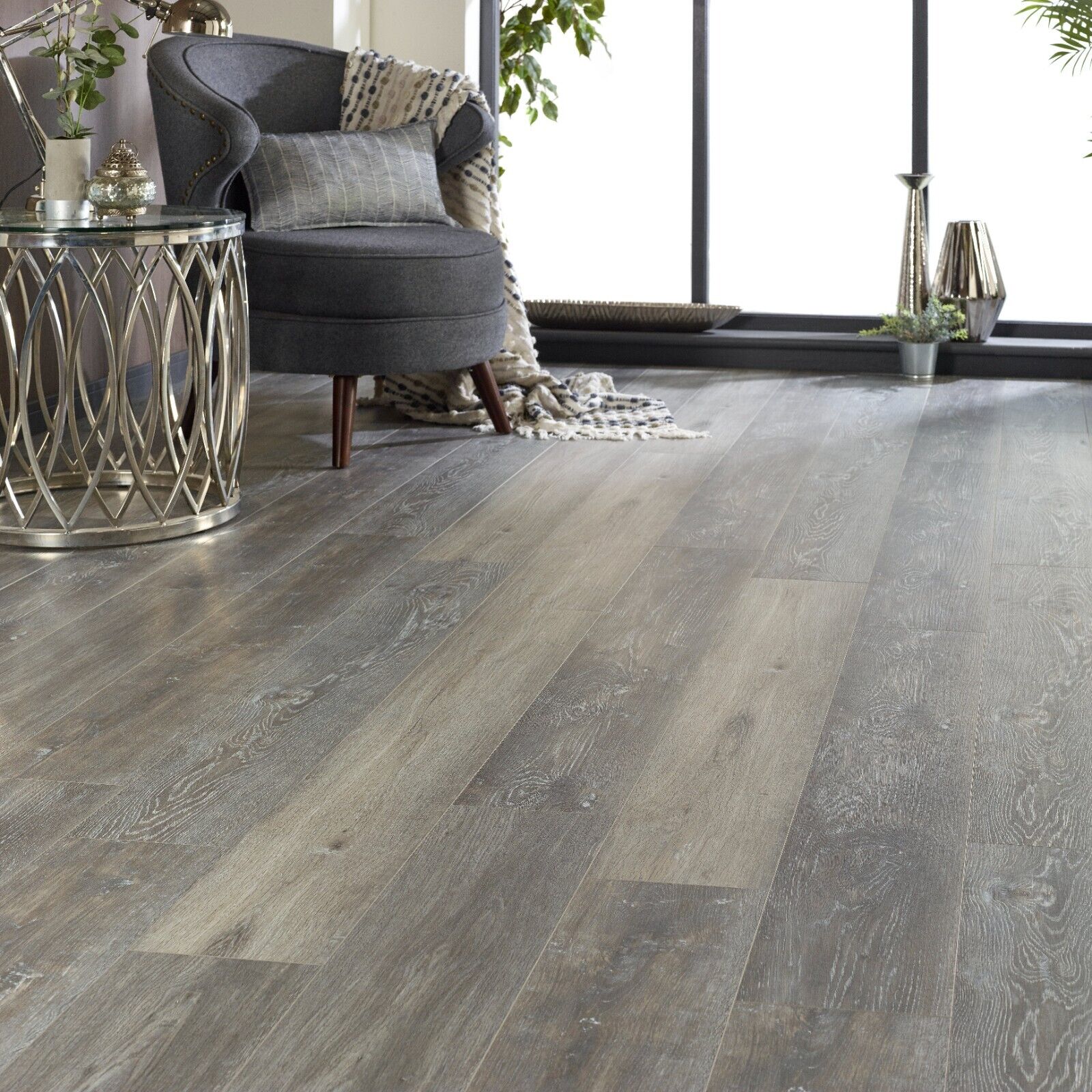 Sovereign Shadow Oak 6mm Plank LVT Rigid Core SPC Click Luxury Vinyl Tile Flooring - Image 3