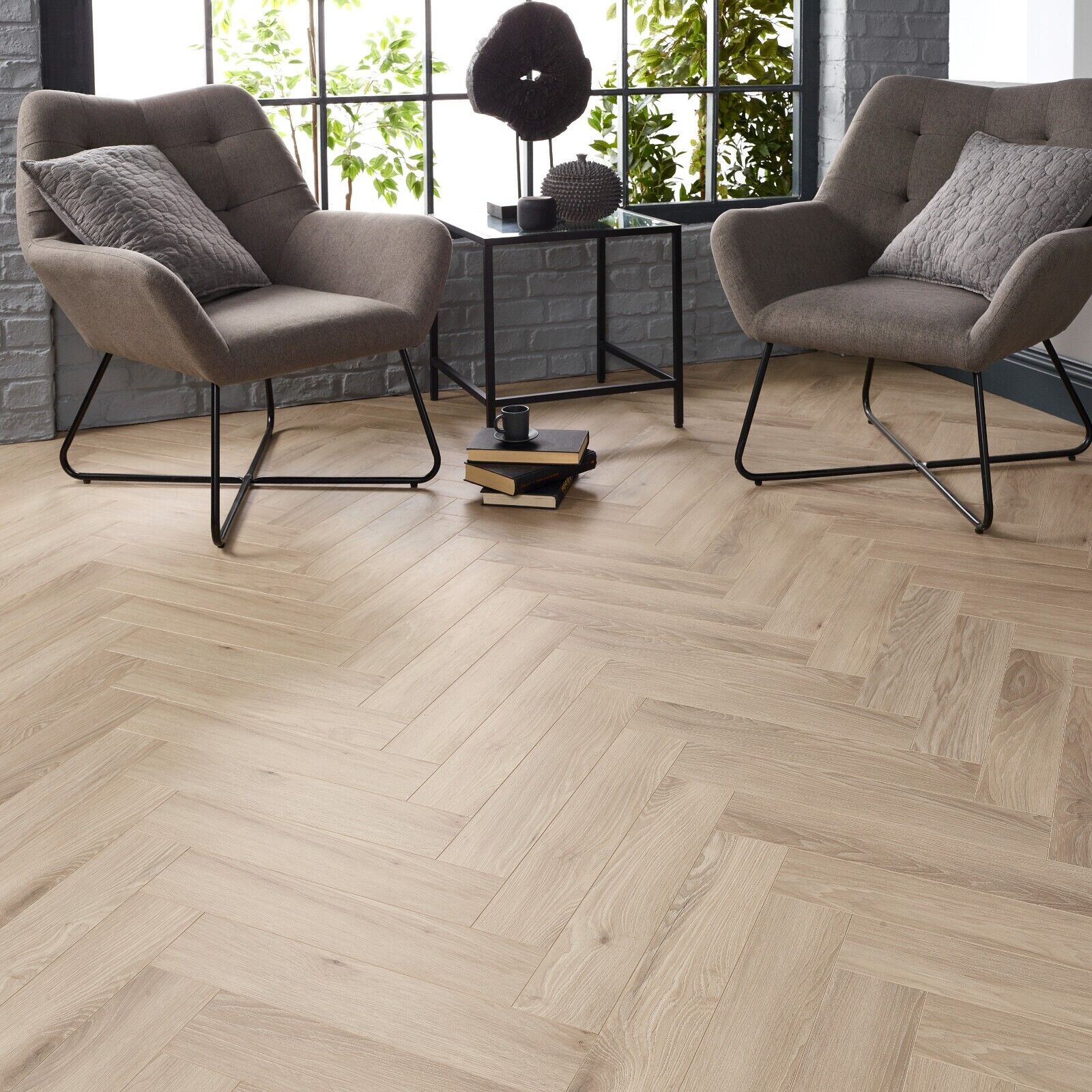 Starward Iceberg 12mm Herringbone Laminate Flooring - Image 4