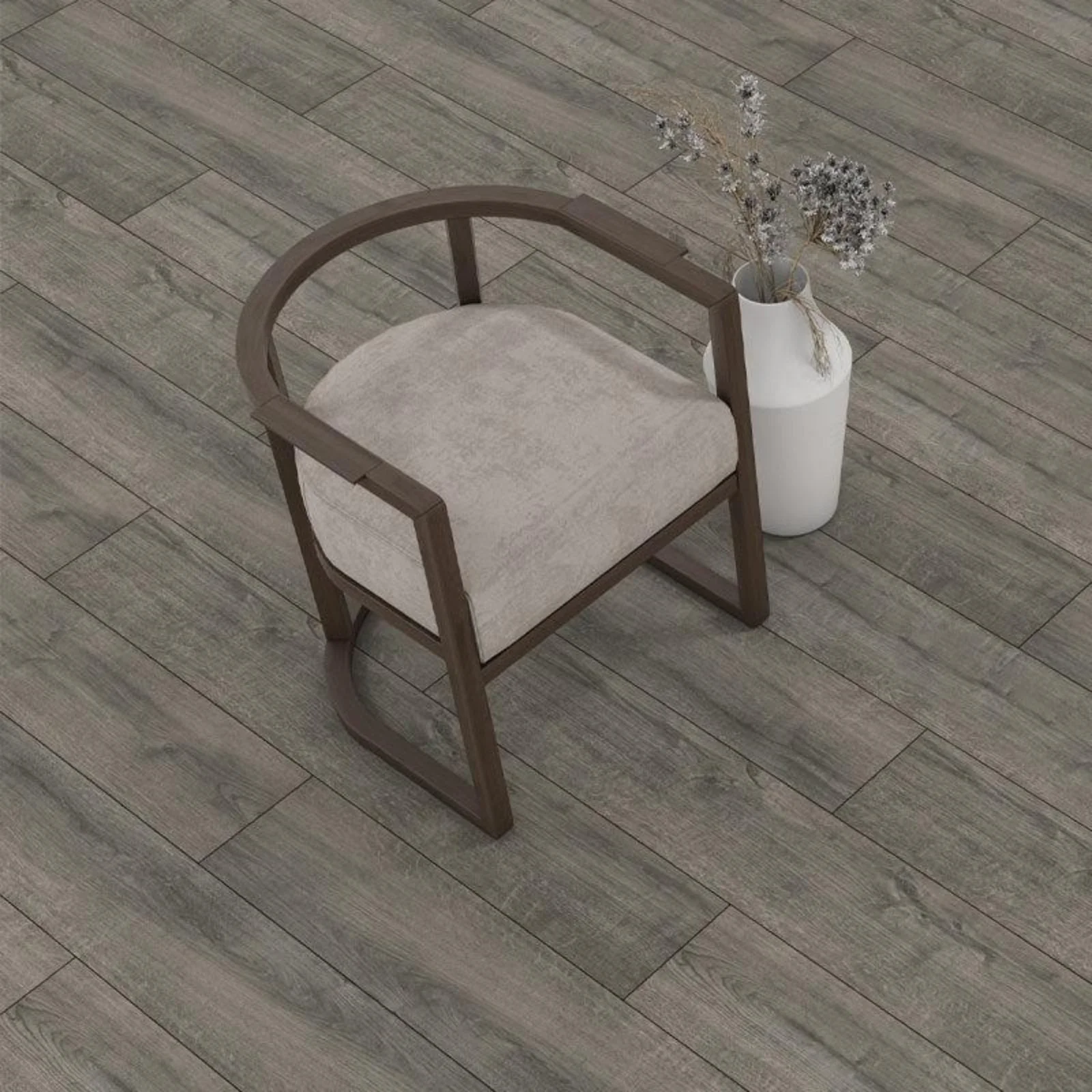 STEP Click XL Prague dark Grey 12mm AC5 Laminate Flooring - Image 7