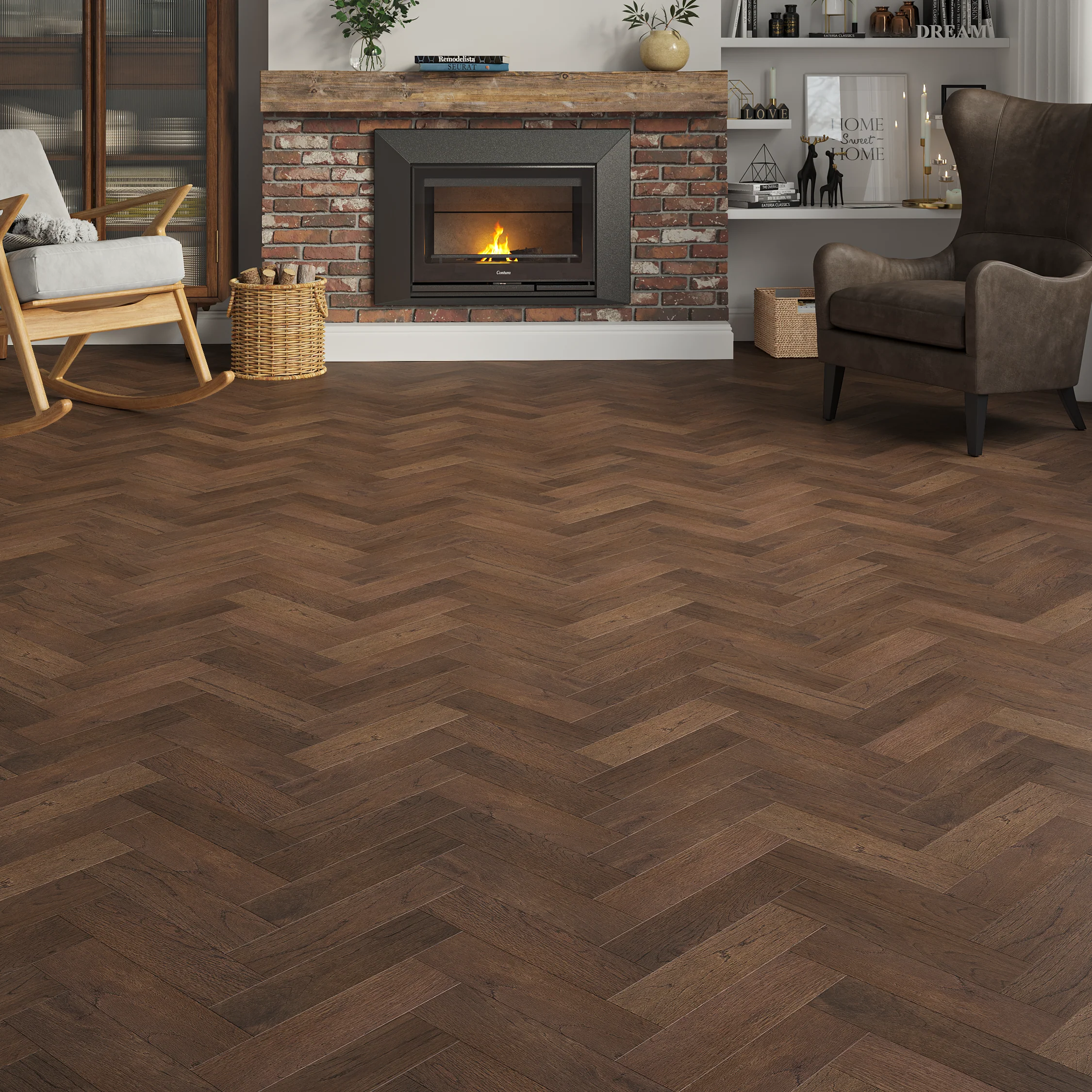 Verona Chesterfield Herringbone Oak Engineered Wood Flooring - Image 3