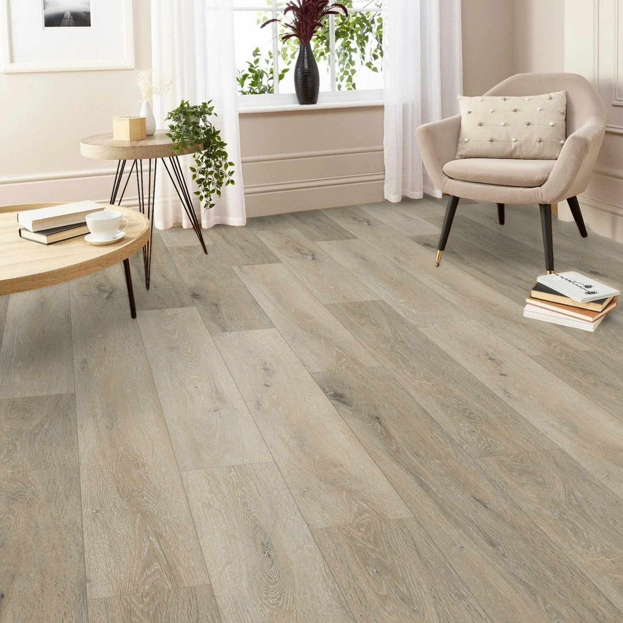 Hampton Oak Plank 0.55mm Wear Layer LVT Rigid Core SPC Click Luxury Vinyl Tile Flooring - Image 3