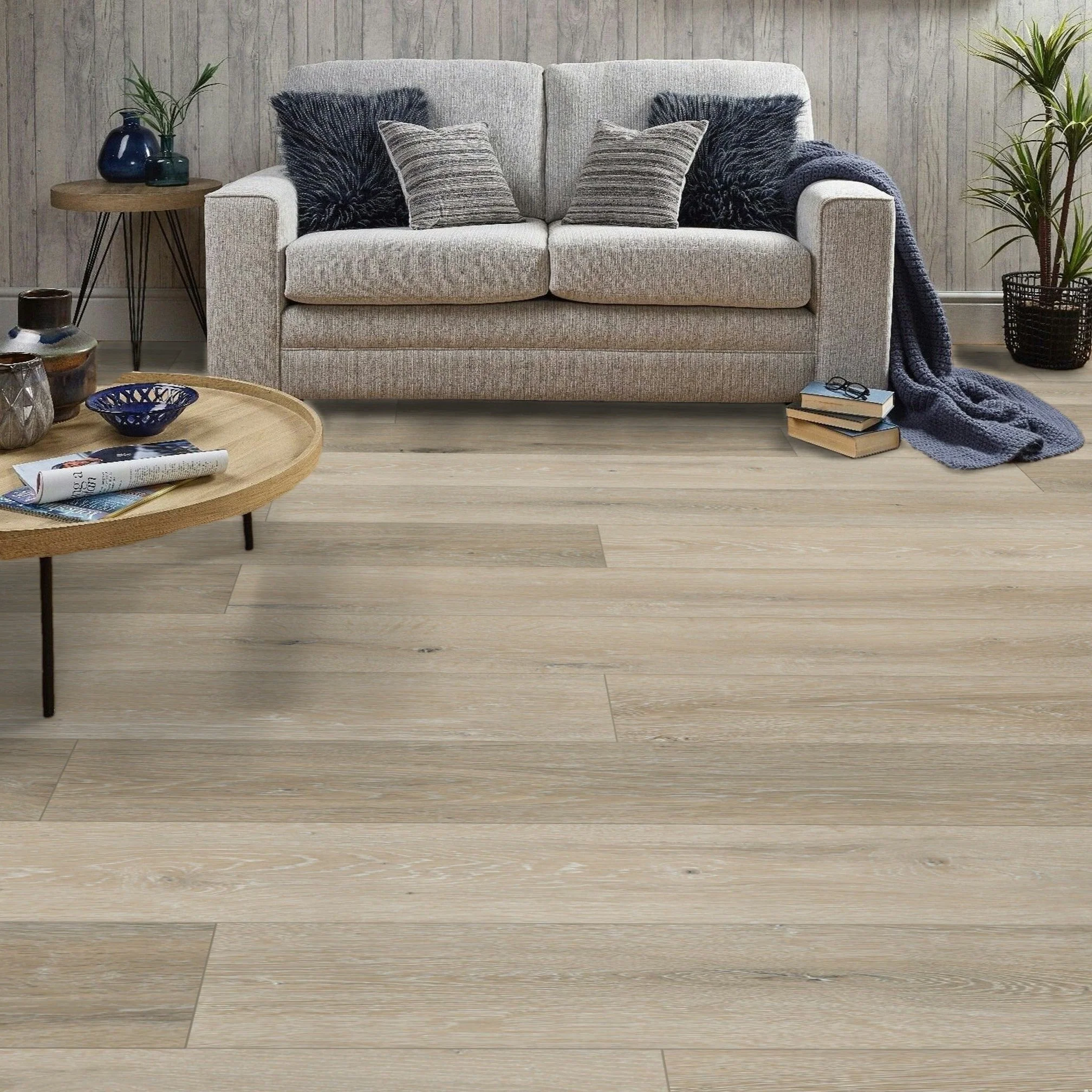 Hampton Oak Plank 0.55mm Wear Layer LVT Rigid Core SPC Click Luxury Vinyl Tile Flooring - Image 7