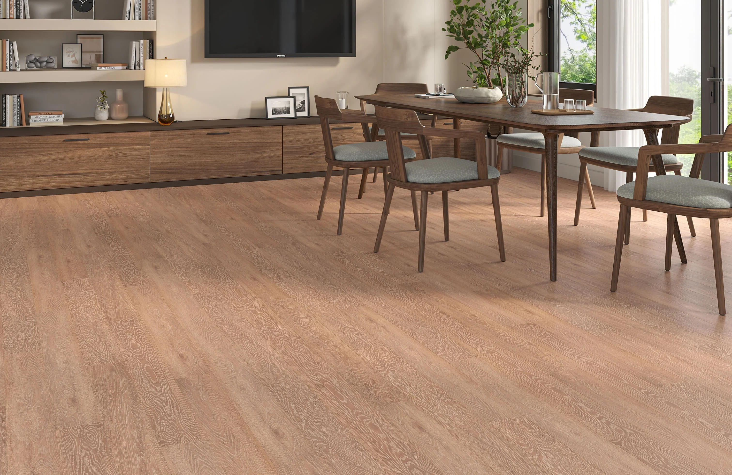 Waterproof Luxury Rosewood Oak 12mm Laminate Flooring - Image 2