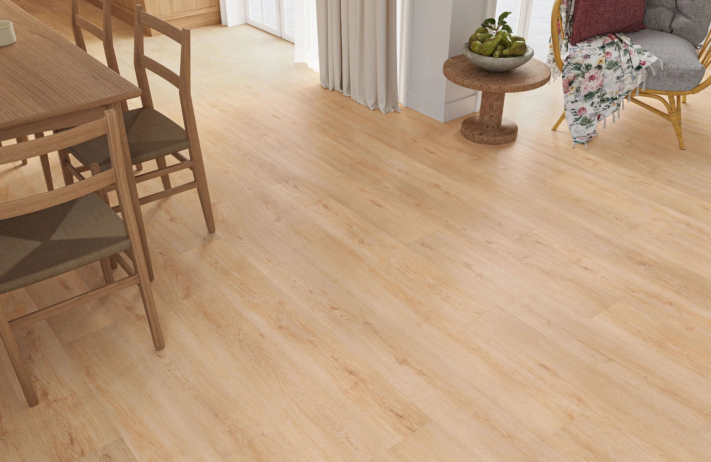 Waterproof Pure Nature Oak Plank 0.55mm Wear Layer LVT Rigid Core SPC Click Luxury Vinyl Tile Flooring - Image 6