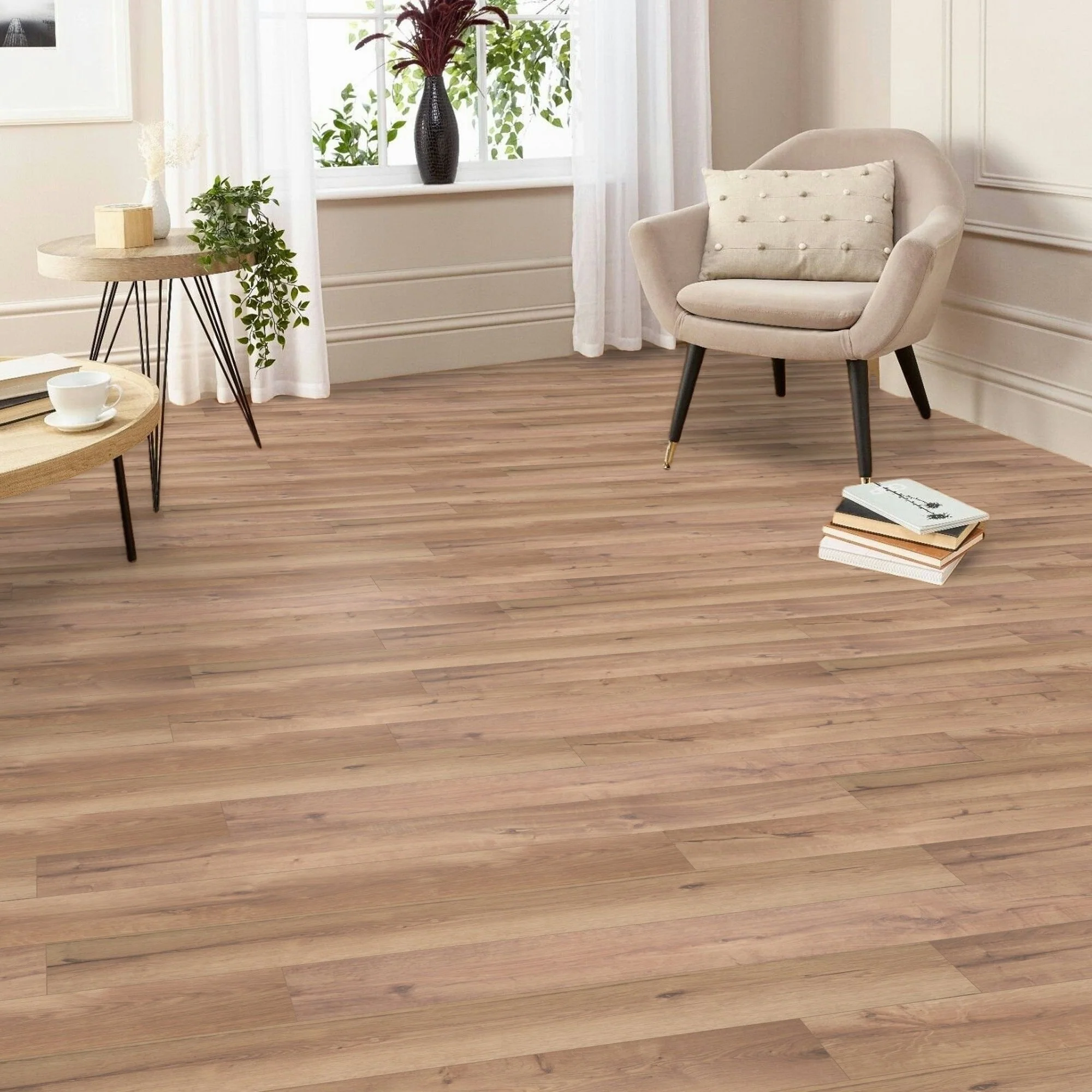Waterproof Sandford Oak 8mm Plank LVT Rigid Core SPC Click Luxury Vinyl Tile Flooring - Image 5