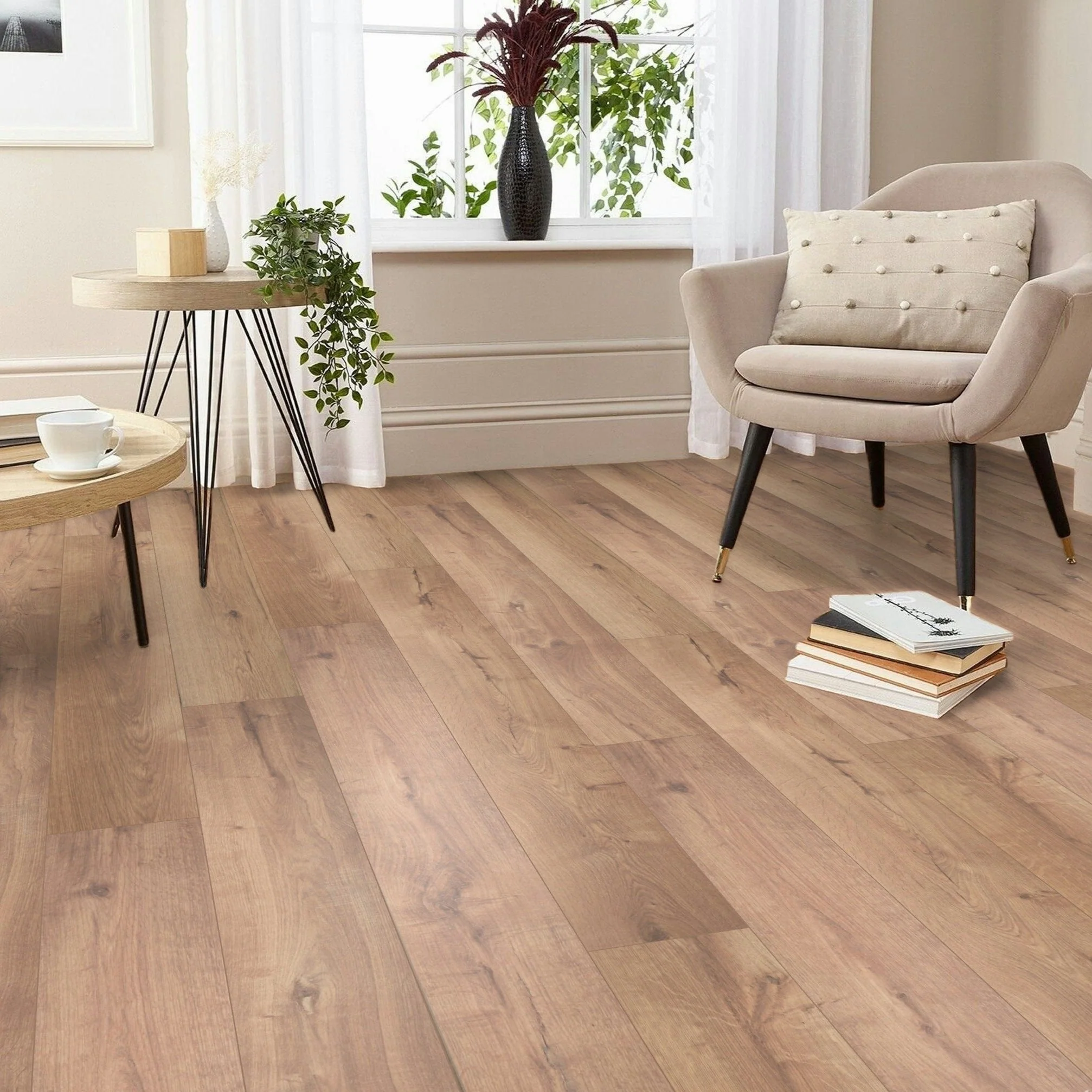 Waterproof Sandford Oak 8mm Plank LVT Rigid Core SPC Click Luxury Vinyl Tile Flooring - Image 6