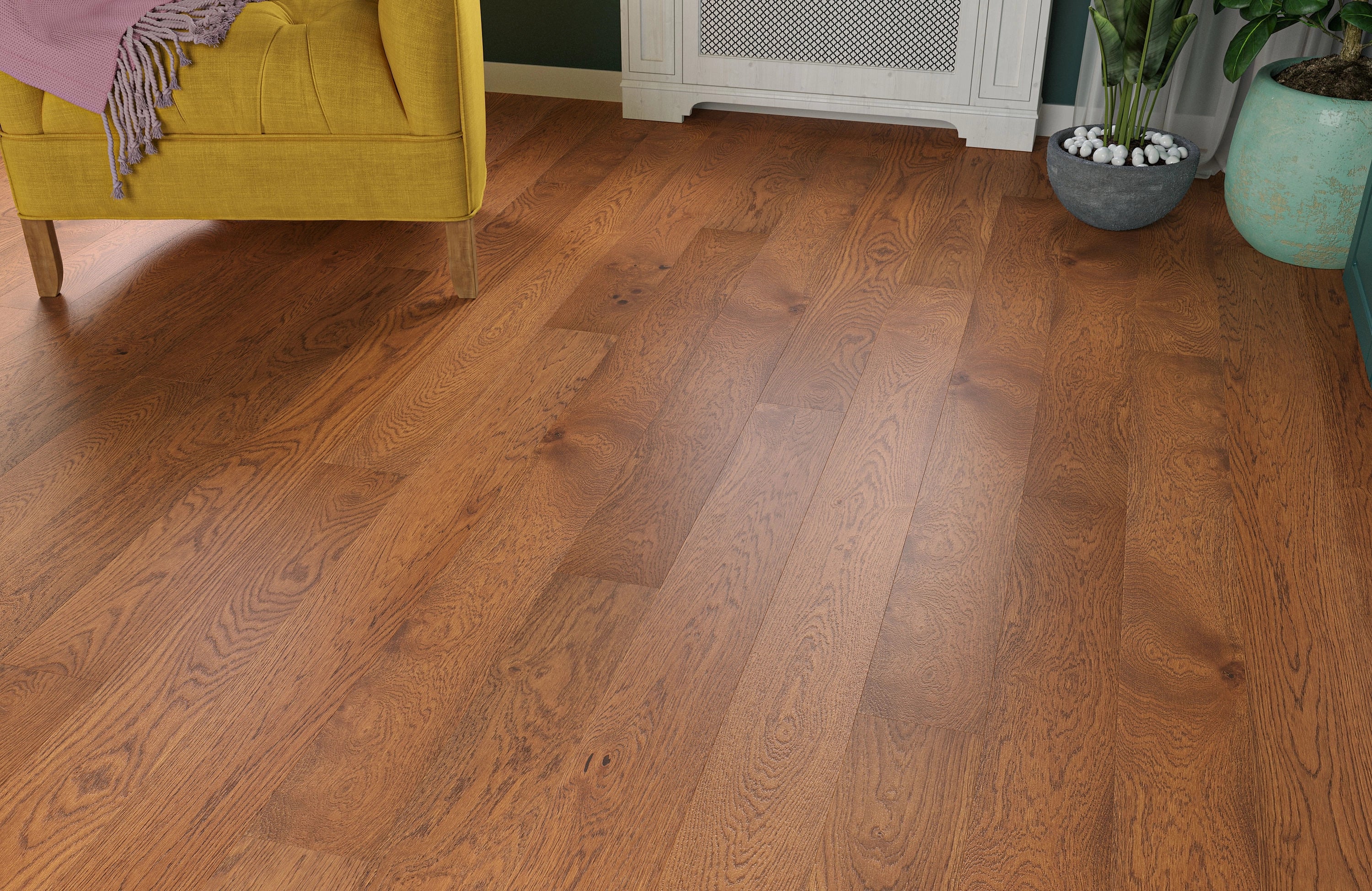 Woodland Brackenwood Oak 14mm Long Board Engineered Wood Flooring - Image 3