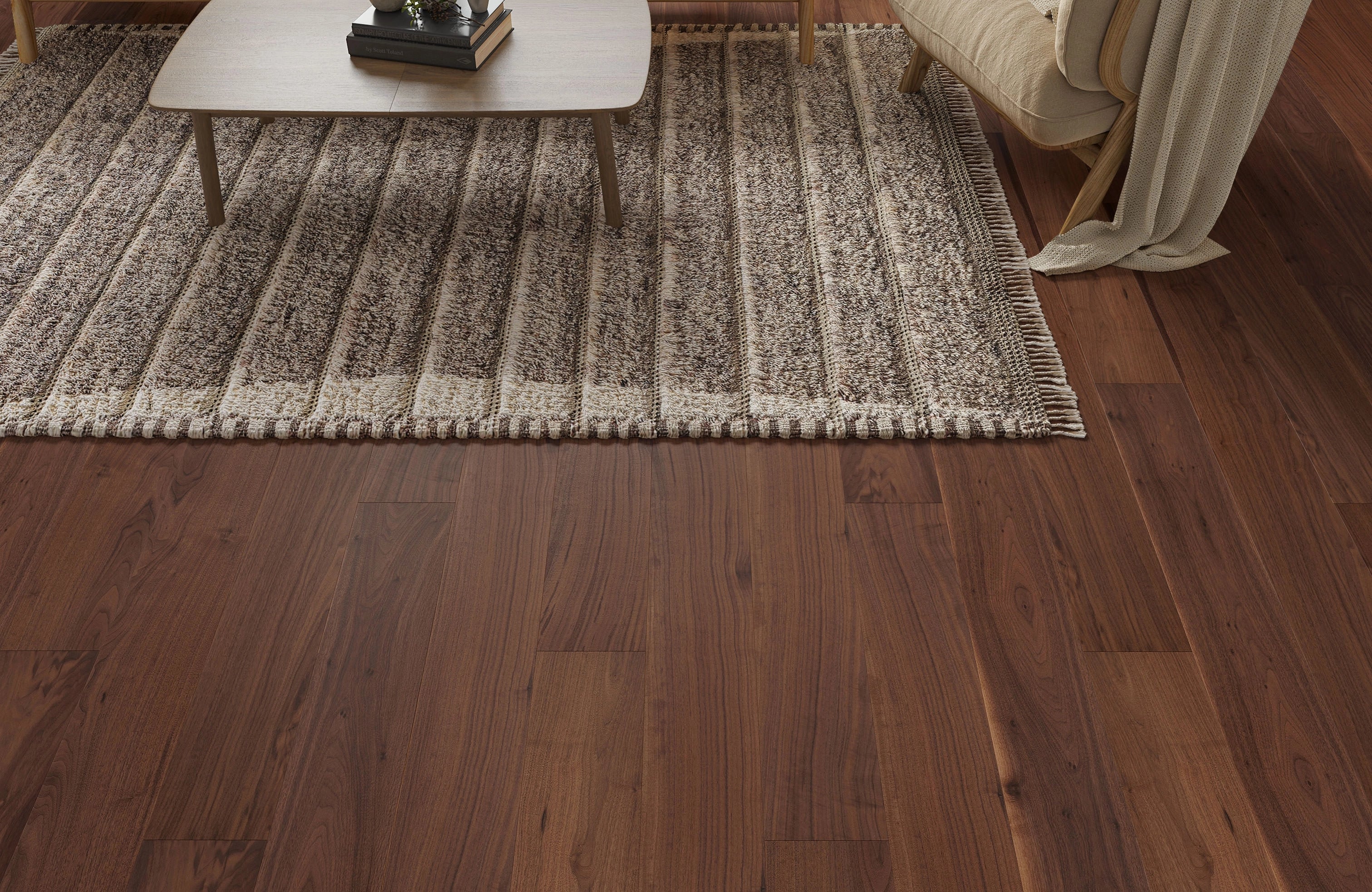 Woodland Cresswell Long Board Engineered Walnut Wood Flooring - Image 4